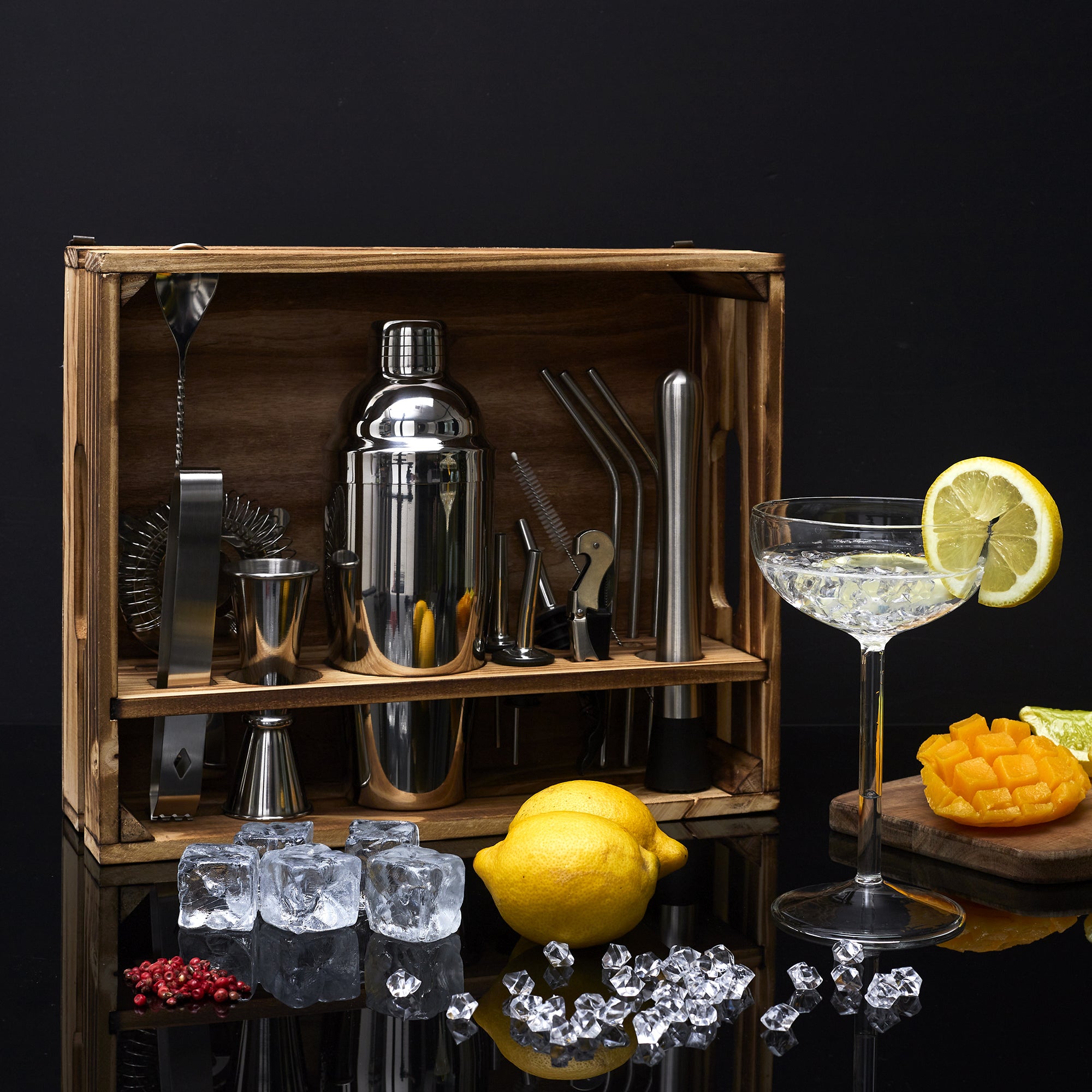 SET A COCKTAIL DE 16 ACCESSOIRES