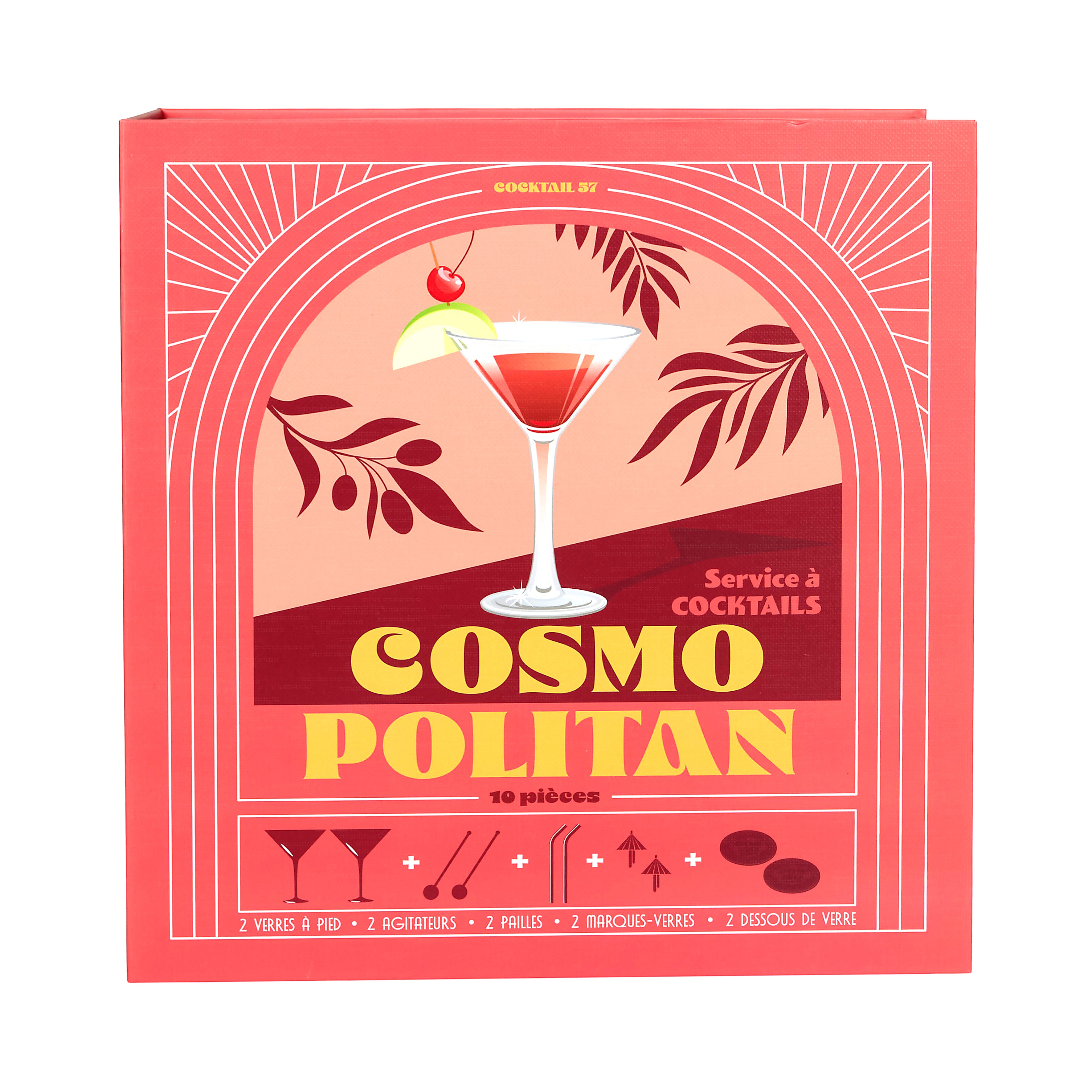 COFFRET COCKTAIL 10PCS COSMOPOLITAIN