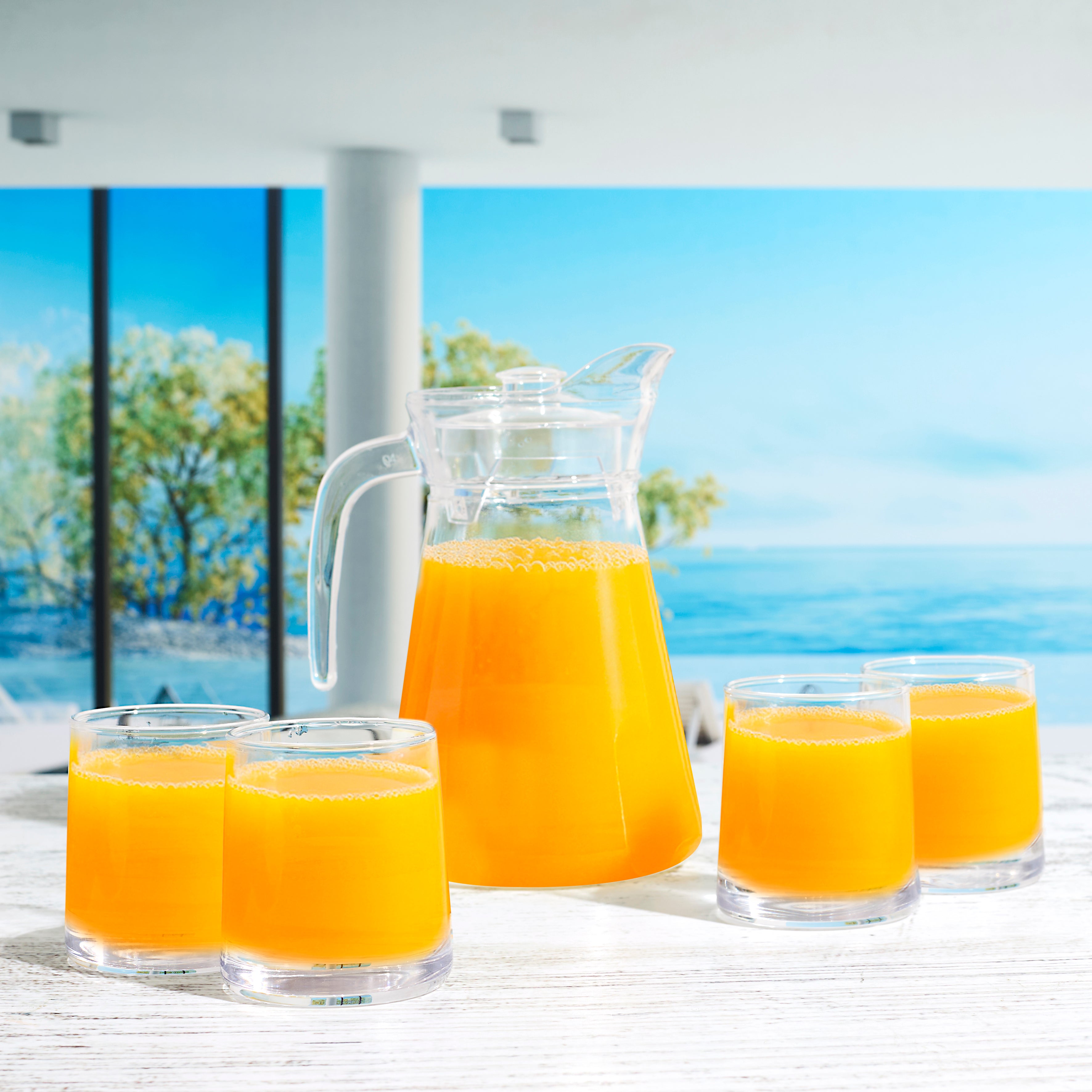 COFFRET CARAFE 1.5L ET 4 VERRES 27CL