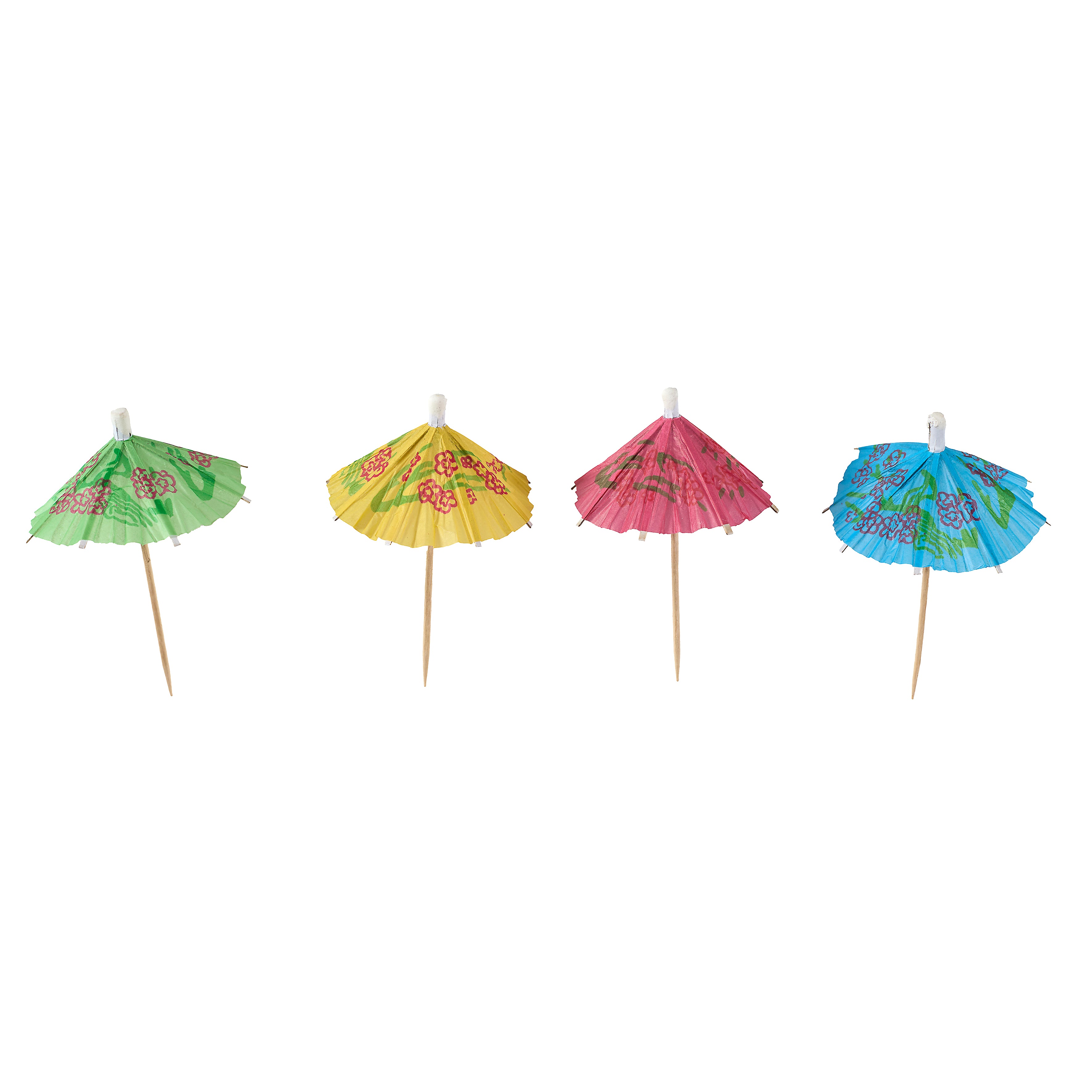 BOCAL A COCKTAIL 4 PAILLES ET MINI PARASOL