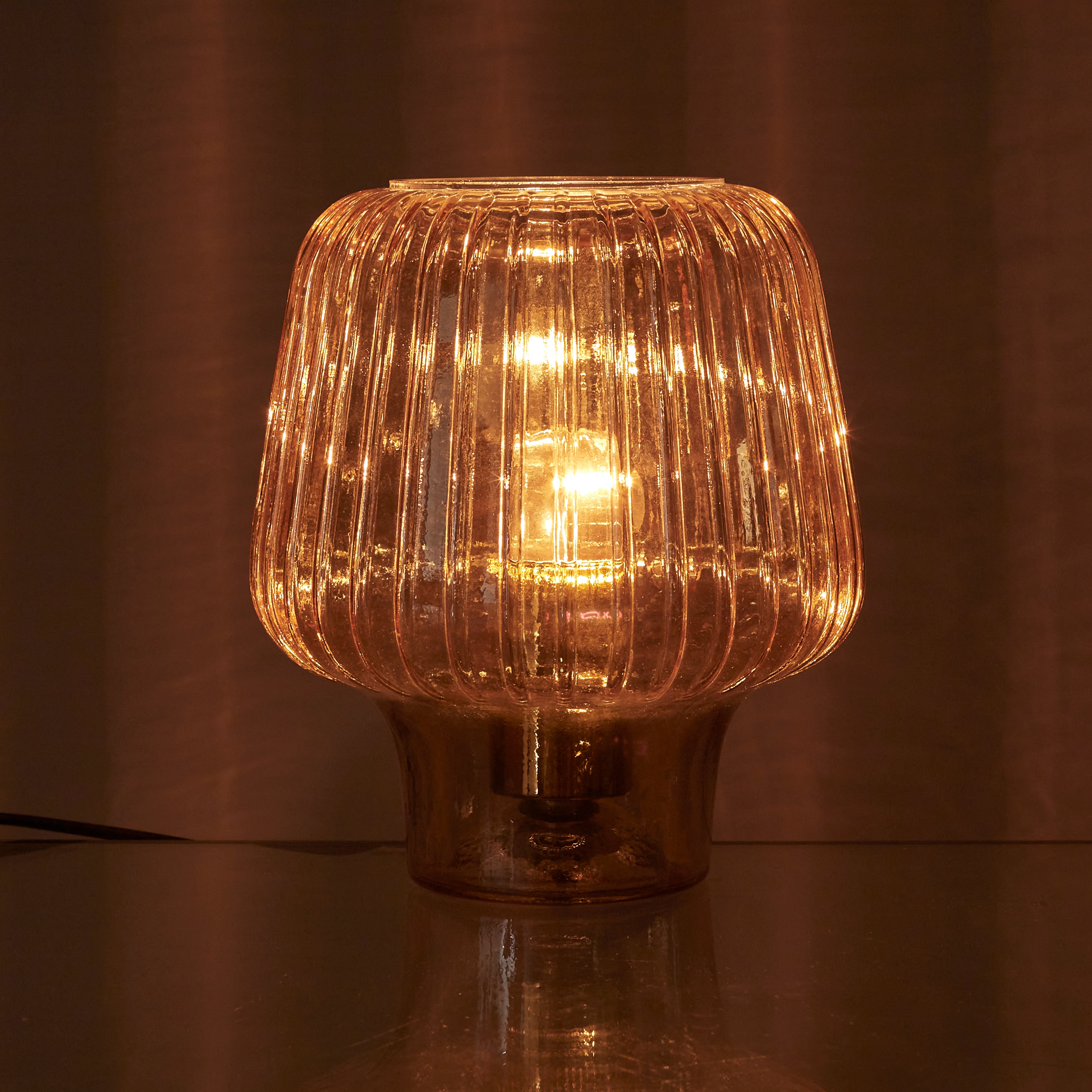 LAMPE A POSER VERRE FUME