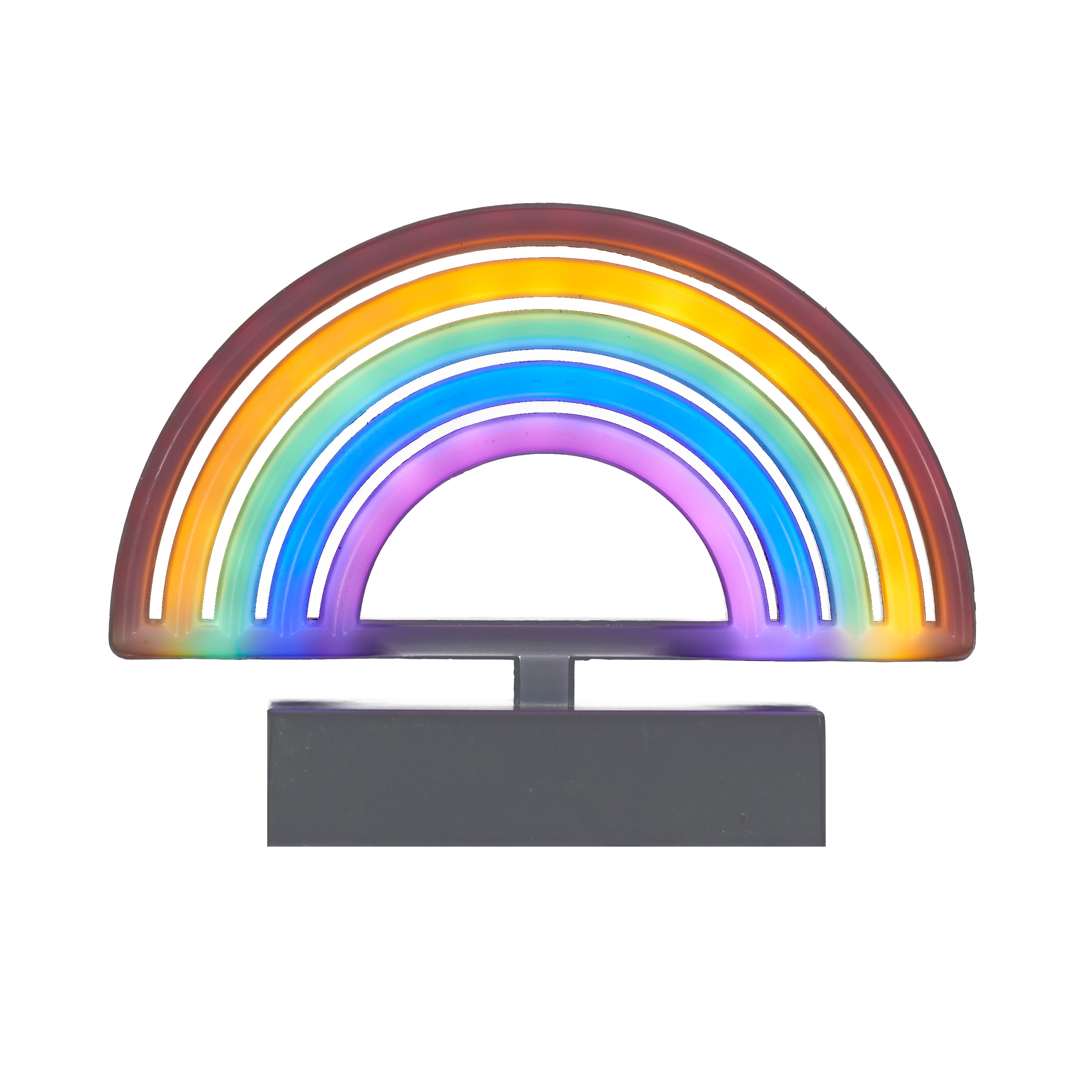 LAMPE LED EFFET NEON ARC EN CIEL A PILES