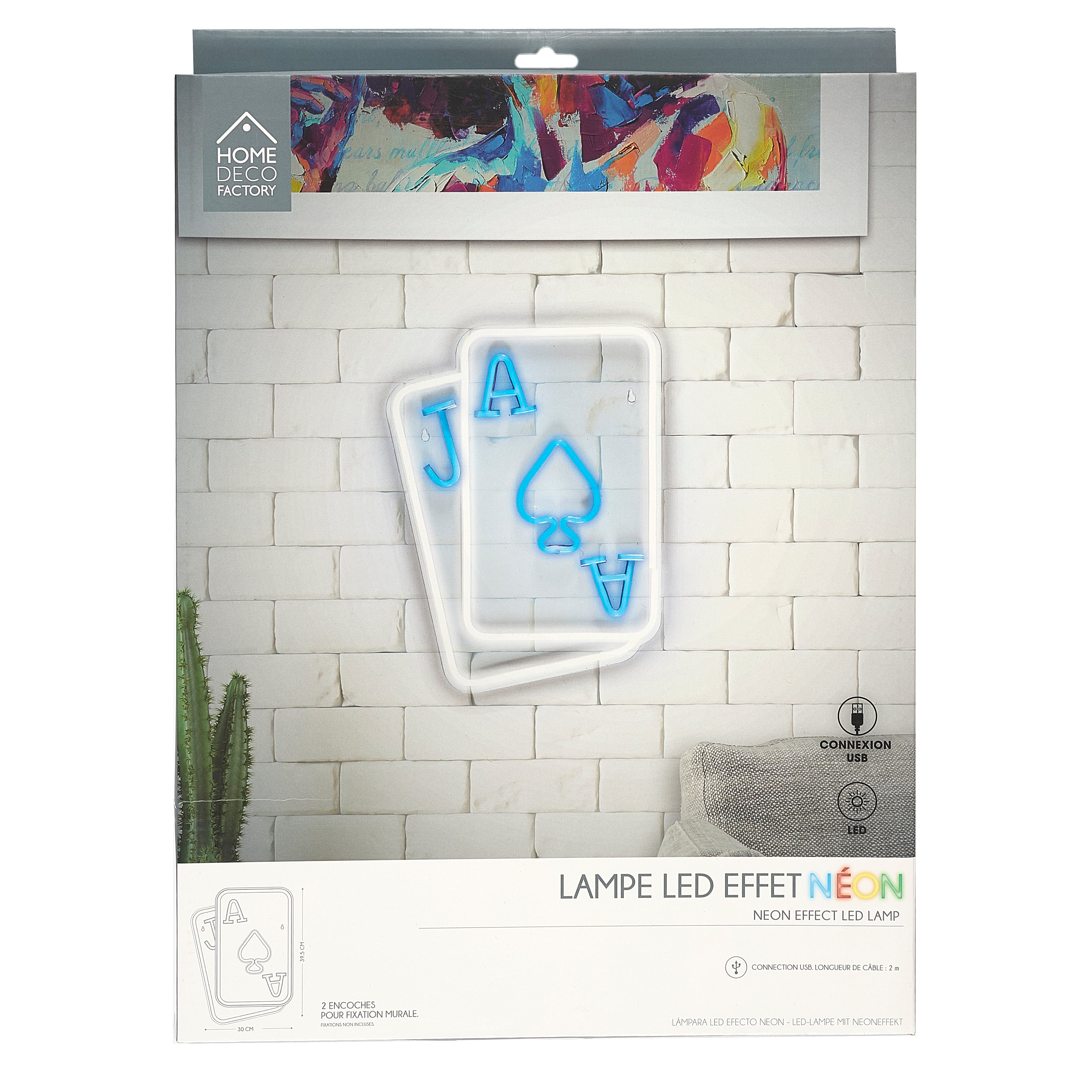 LAMPE LED EFFET NEON CARTES USB