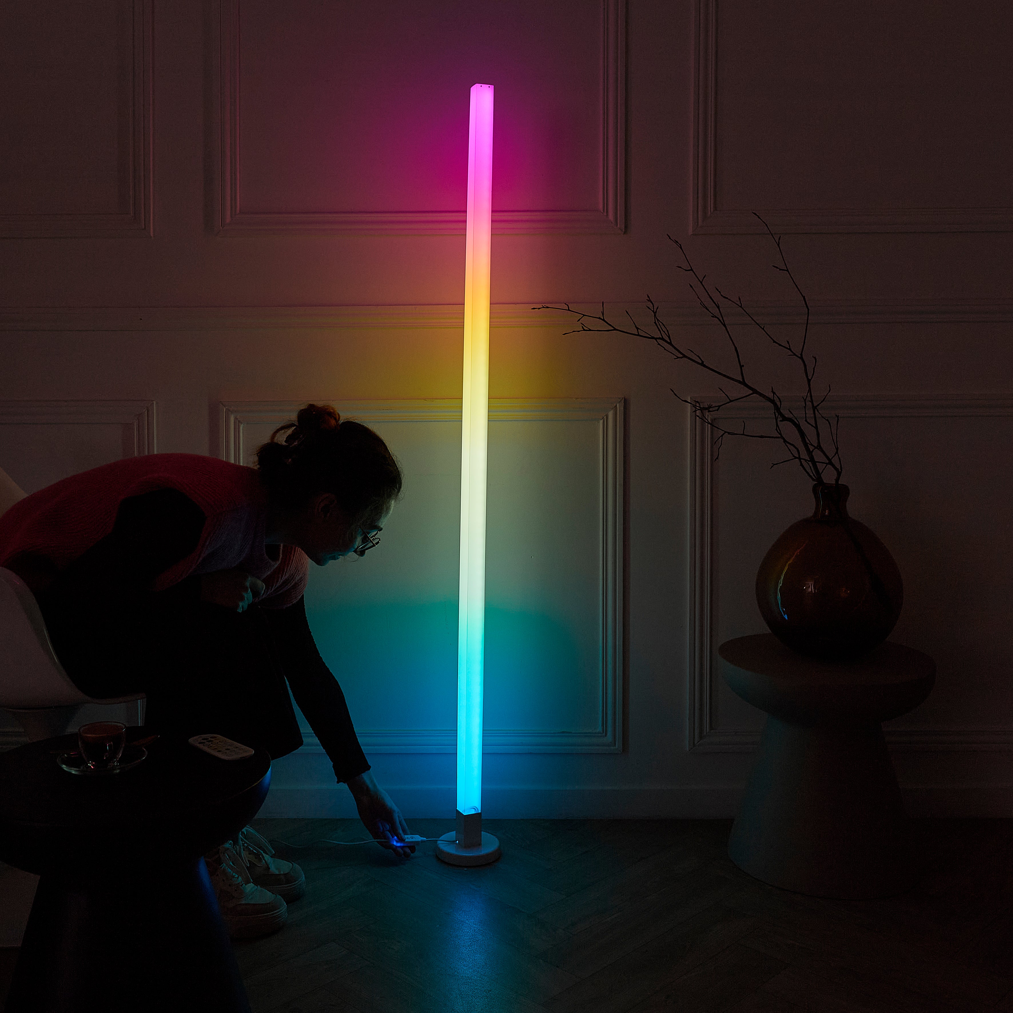 TUBE LED 151CM AVEC TELECOMMANDE A MONTER