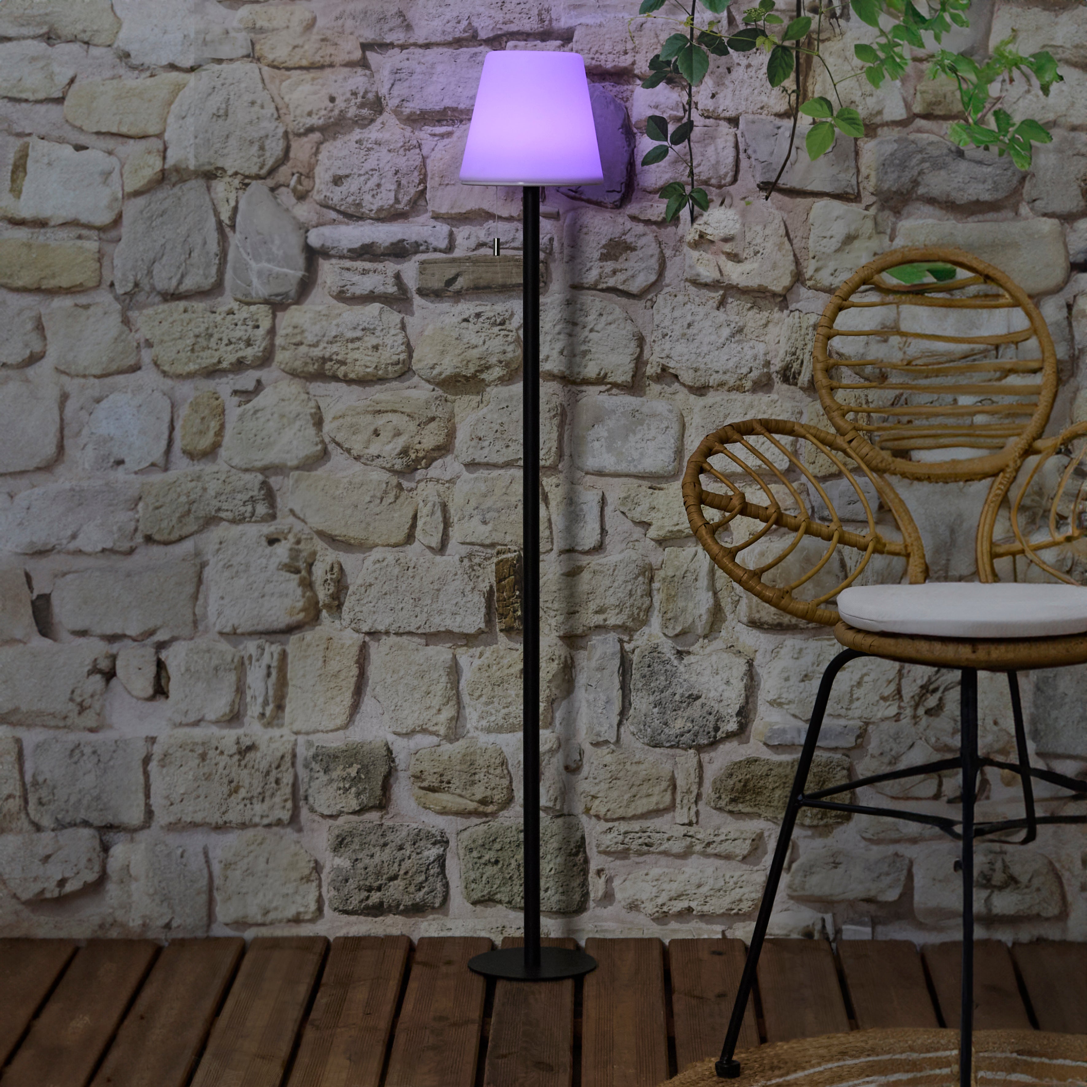 LAMPADAIRE RECHARGEABLE RGB H1M60