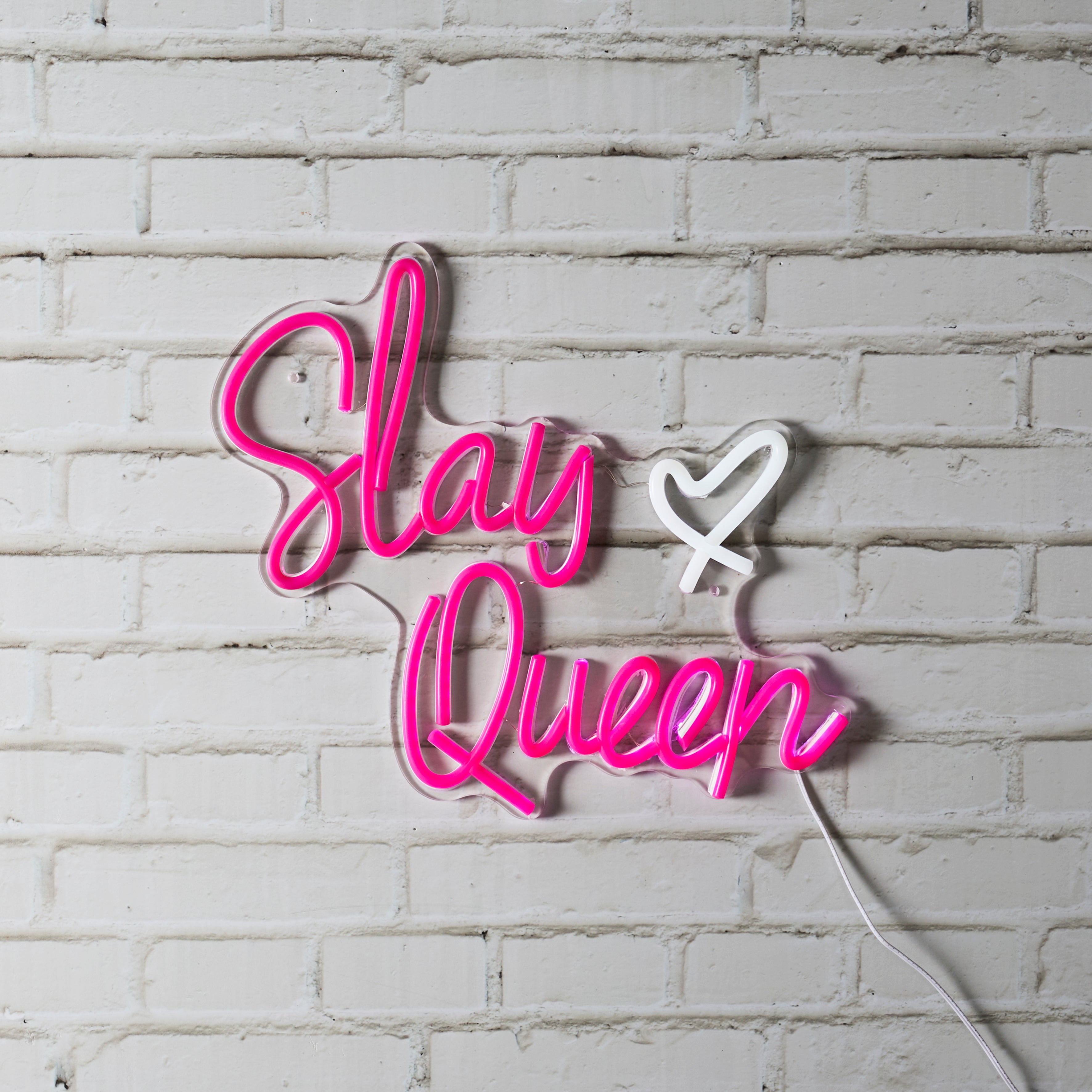 LAMPE LED EFFET NEON SLAY QUEEN USB CO GRL PWR