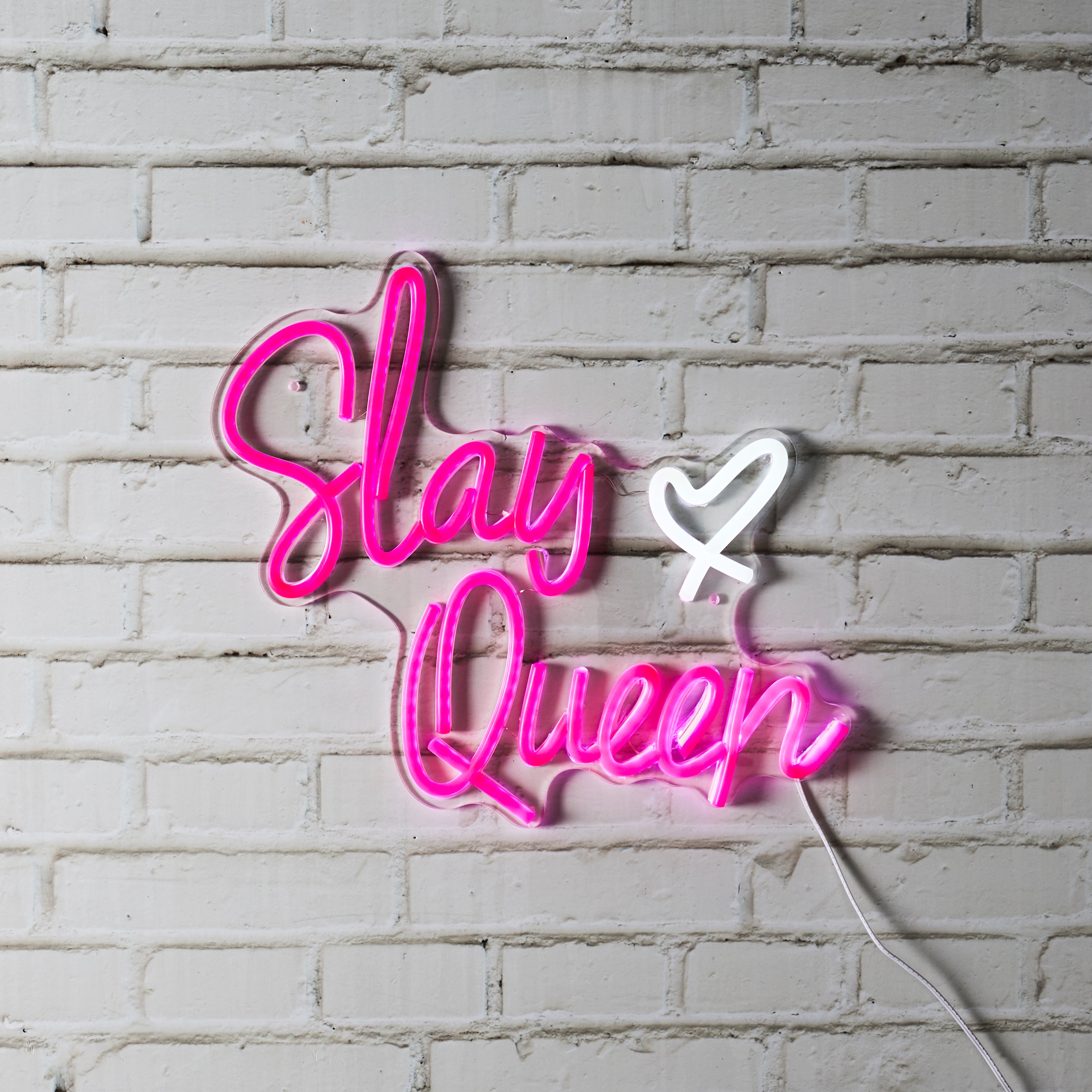 LAMPE LED EFFET NEON SLAY QUEEN USB CO GRL PWR