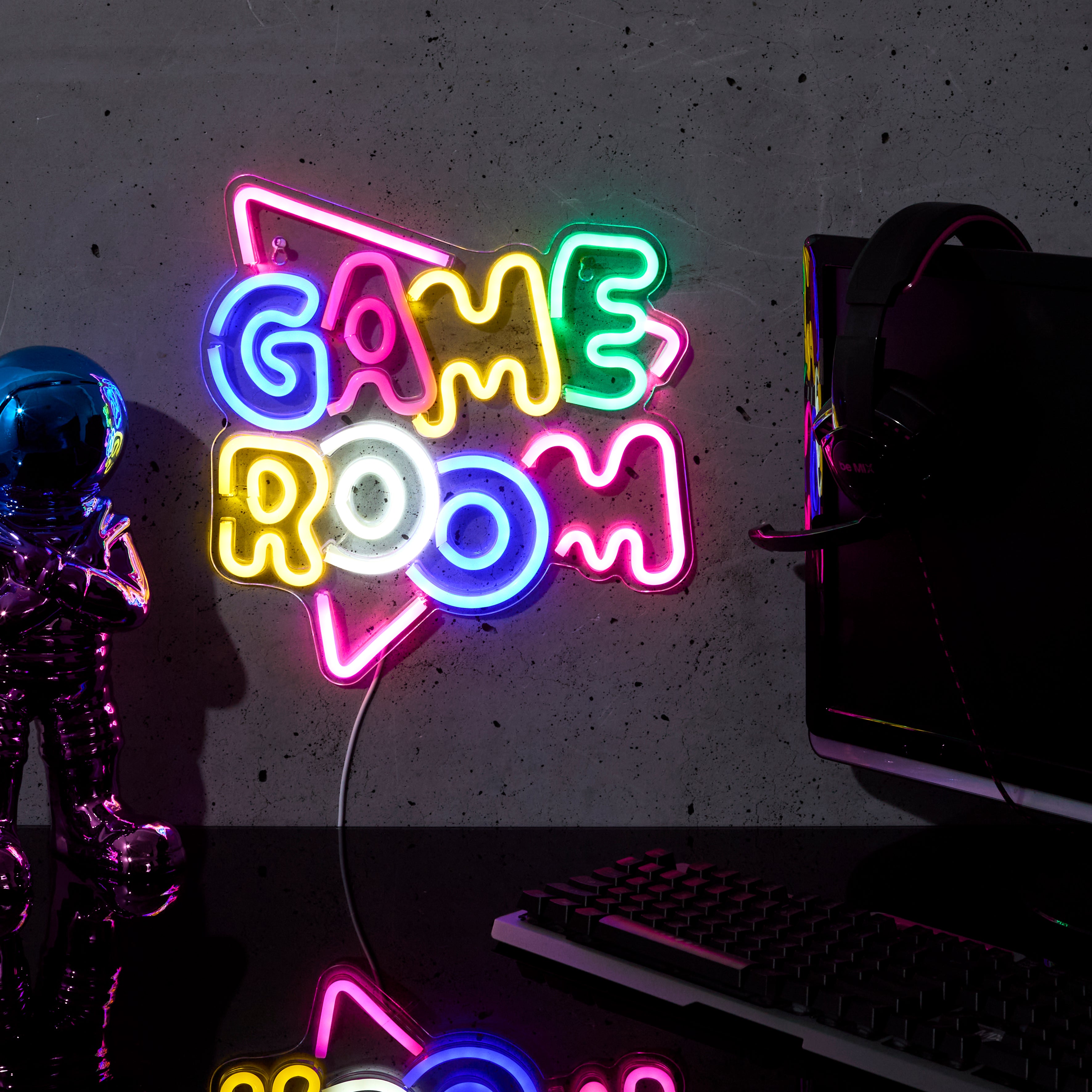LAMPE LED EFFET NEON GAME ROOM