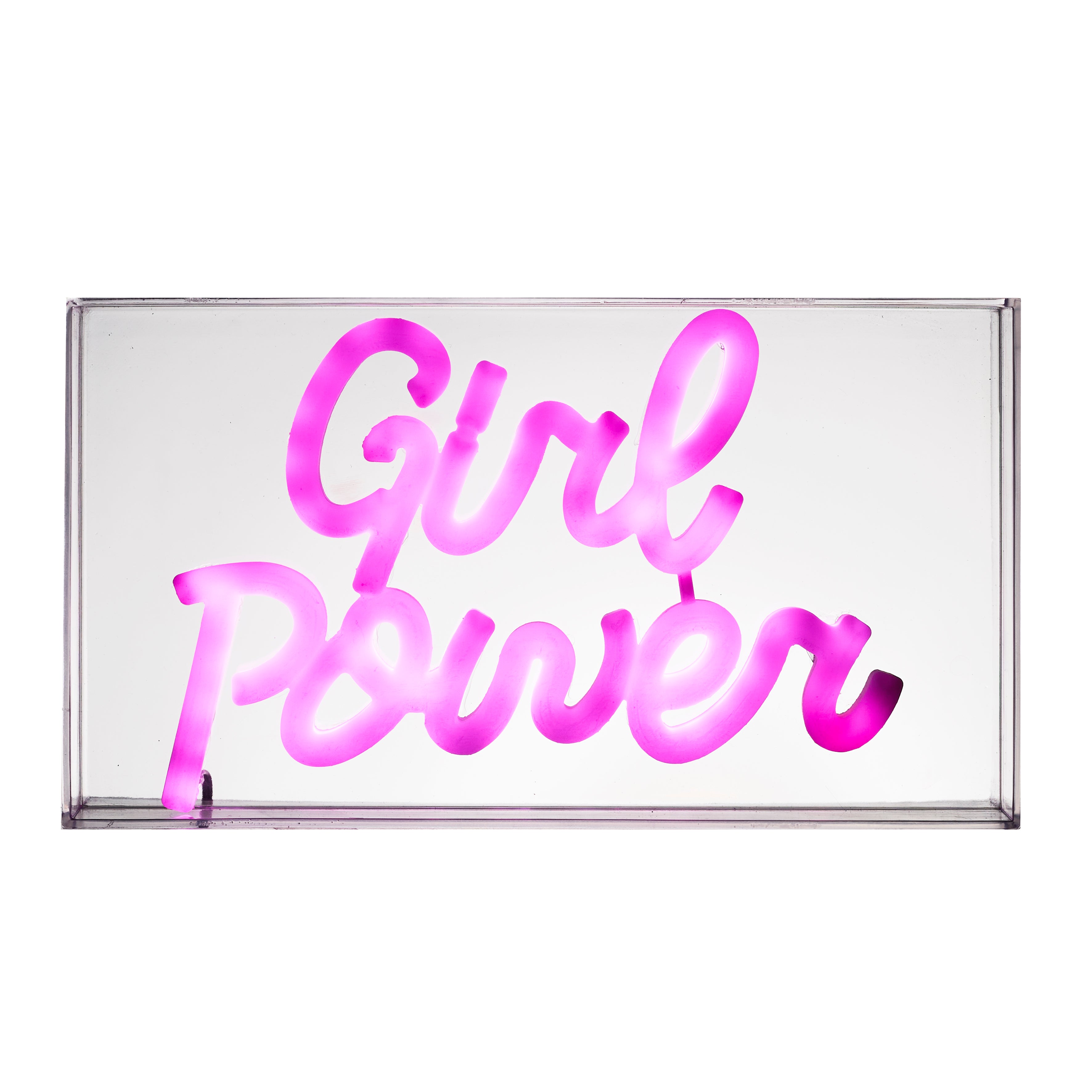 LAMPE ACRYLIQUE LED EFFET NEON CO GRL PWR