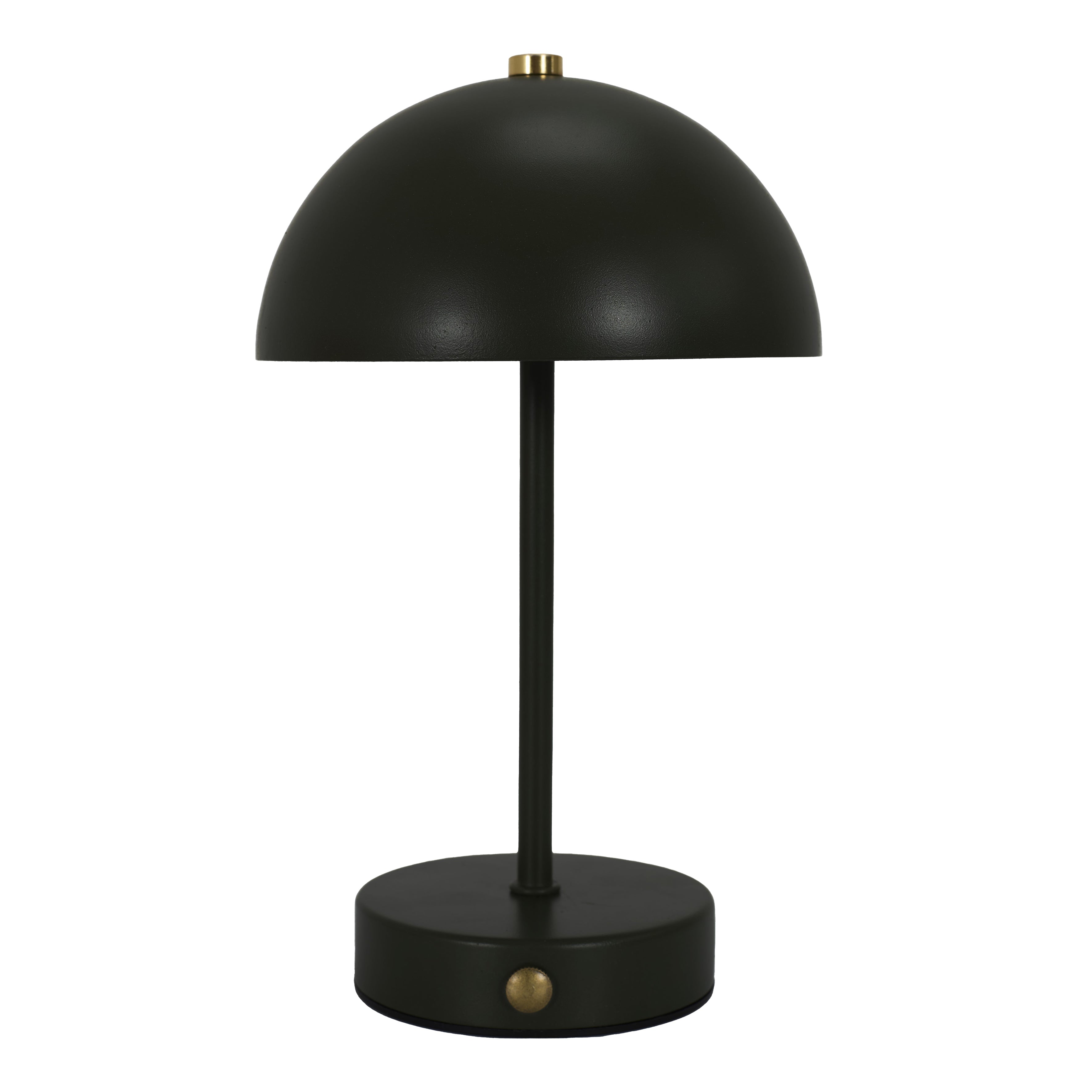 LAMPE DE TABLE LUCIA RECHARGEABLE NOIRE H26CM