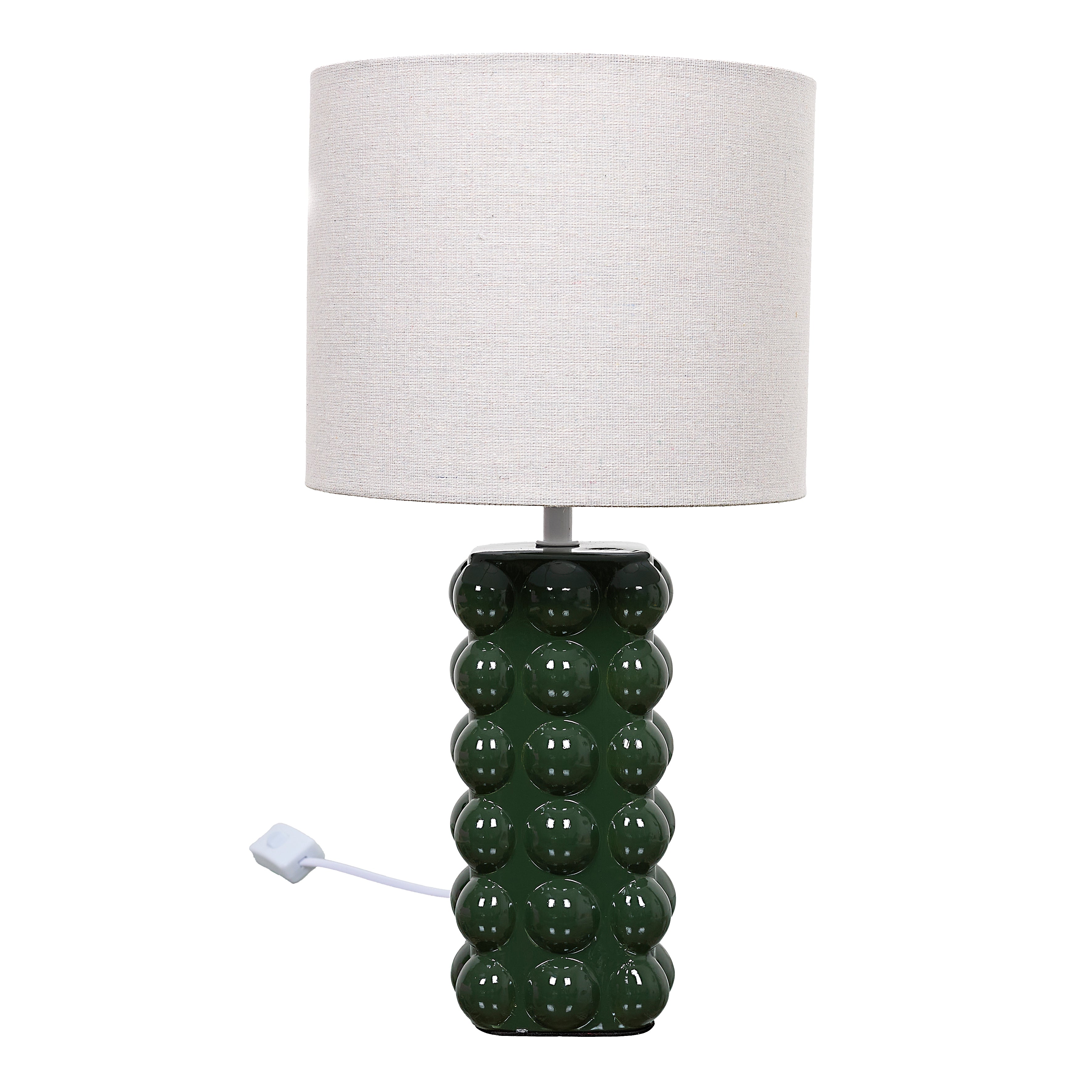 LAMPE CERAMIQUE VERT FORET