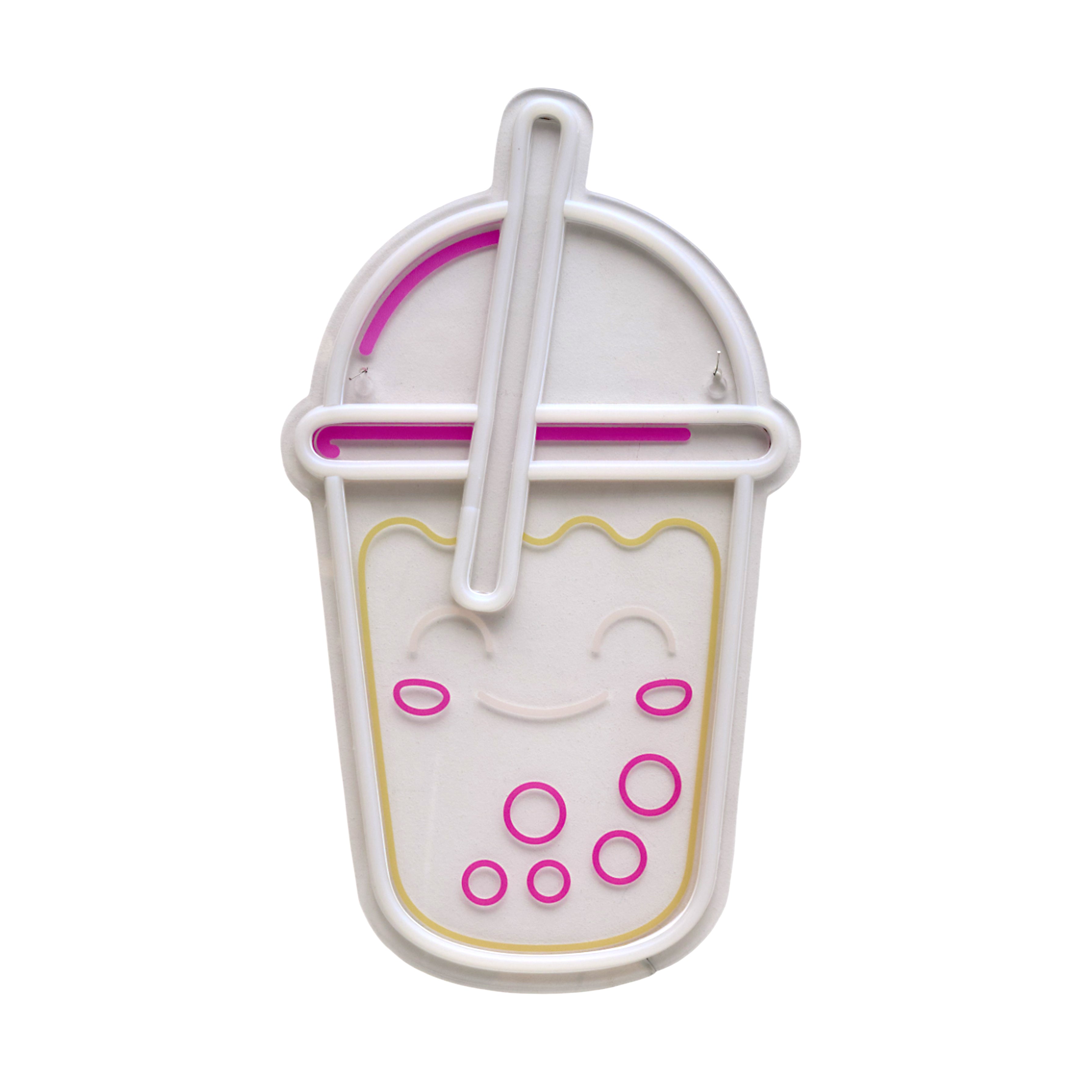 LAMPE KAWAI BUBBLE TEA EFFET NEON