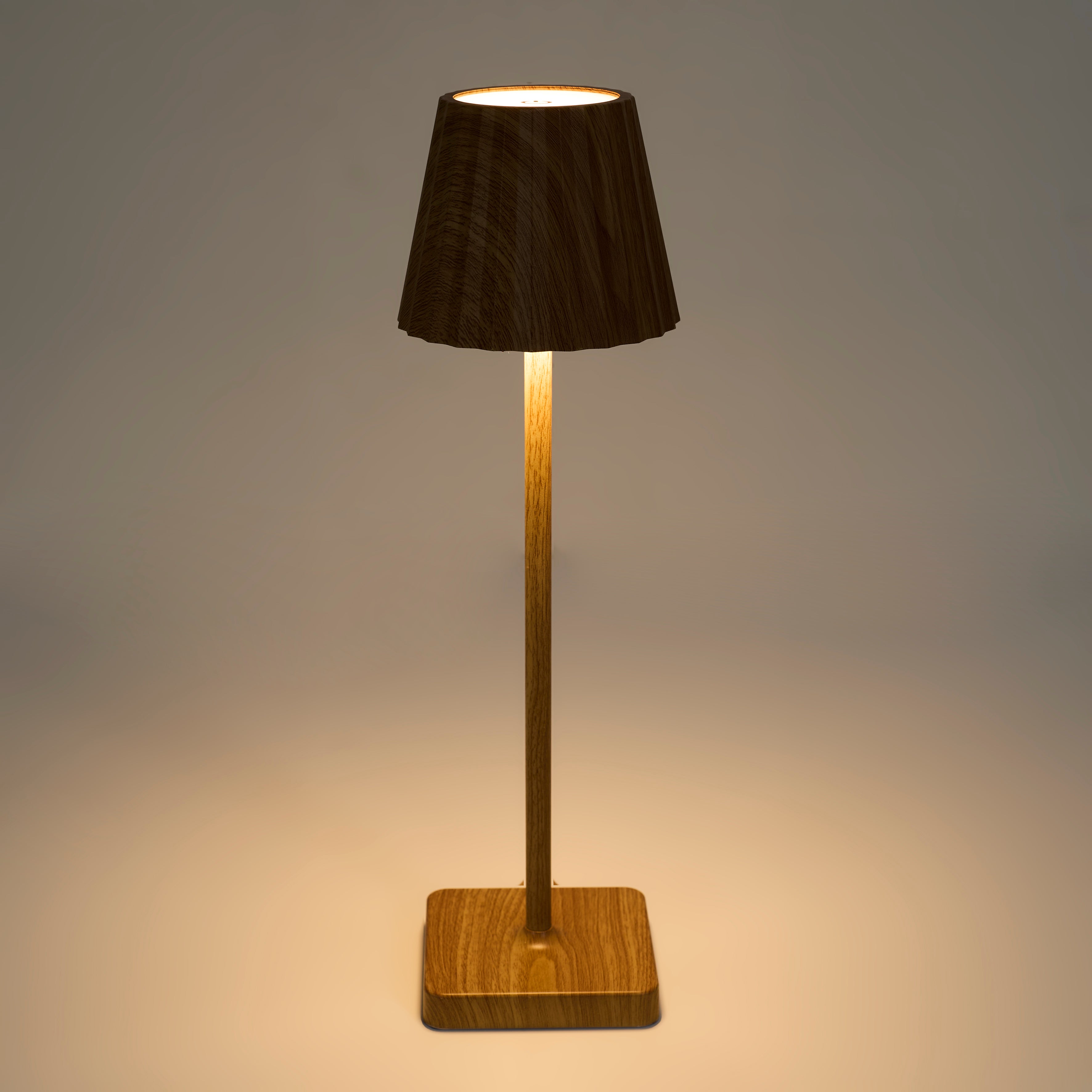 LAMPE DE TABLE RECHARGEABLE USB BOIS CLAIR