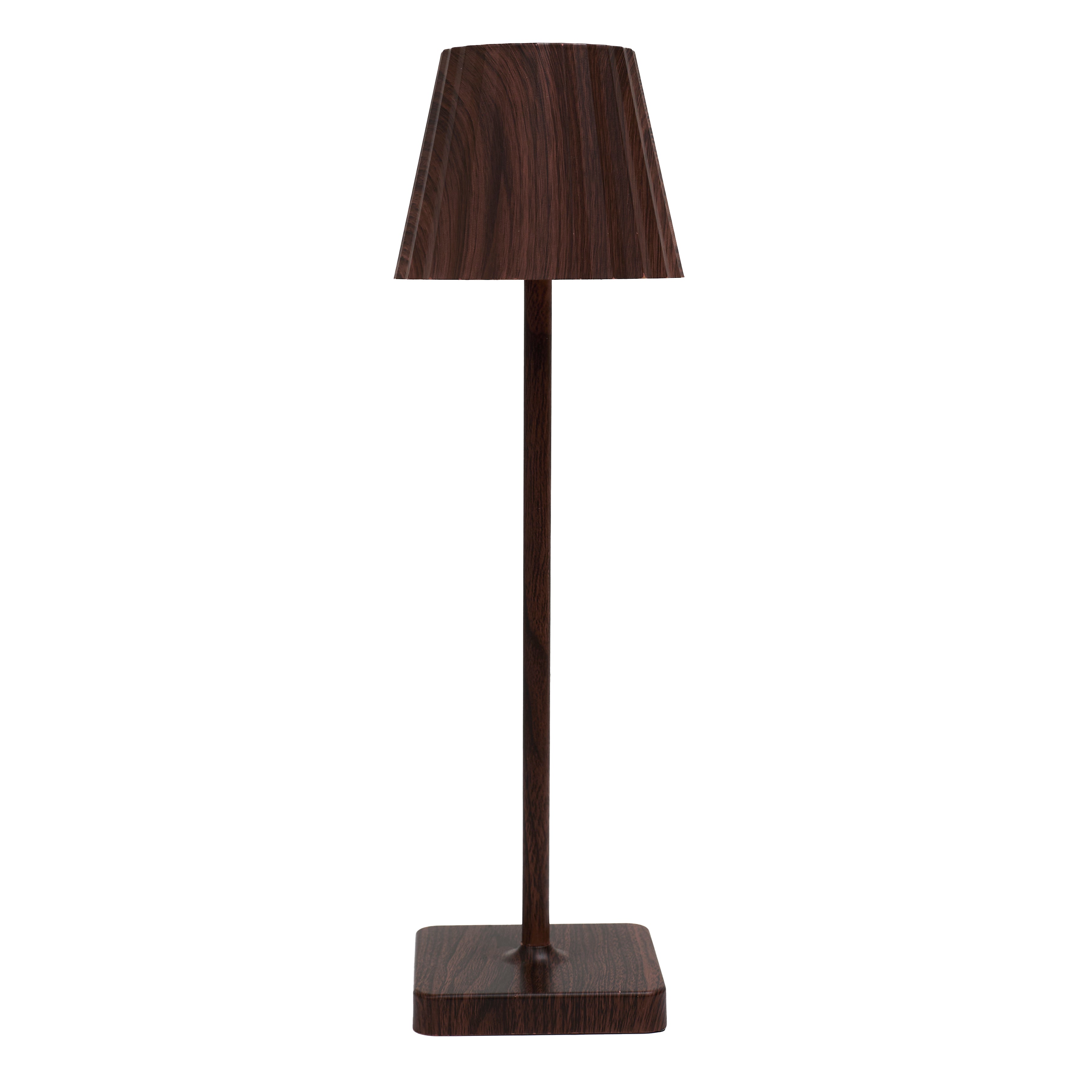 LAMPE DE TABLE RECHARGEABLE USB BOIS FONCE