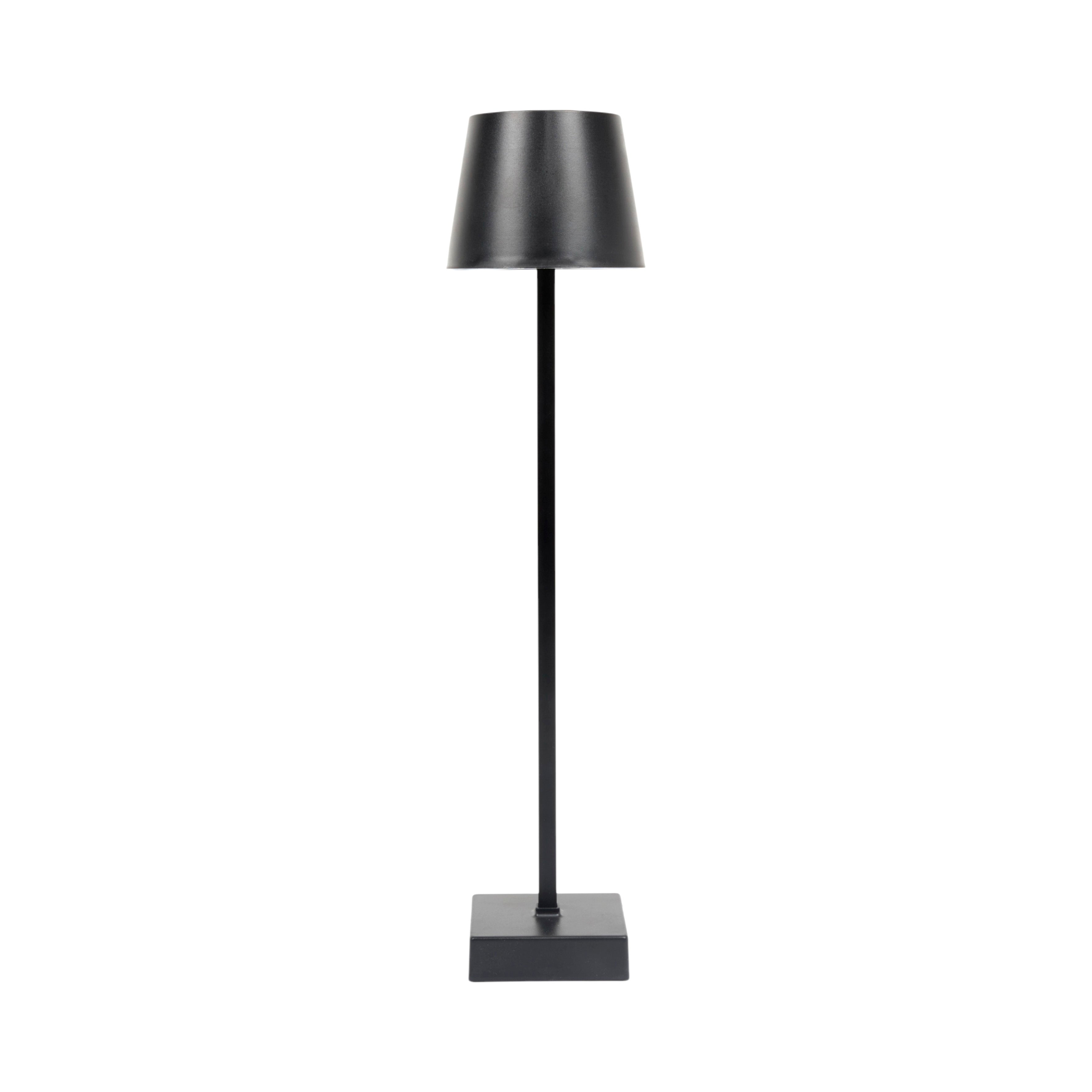 LAMPE DE TABLE NOIR H45CM RECHARGEABLE USB