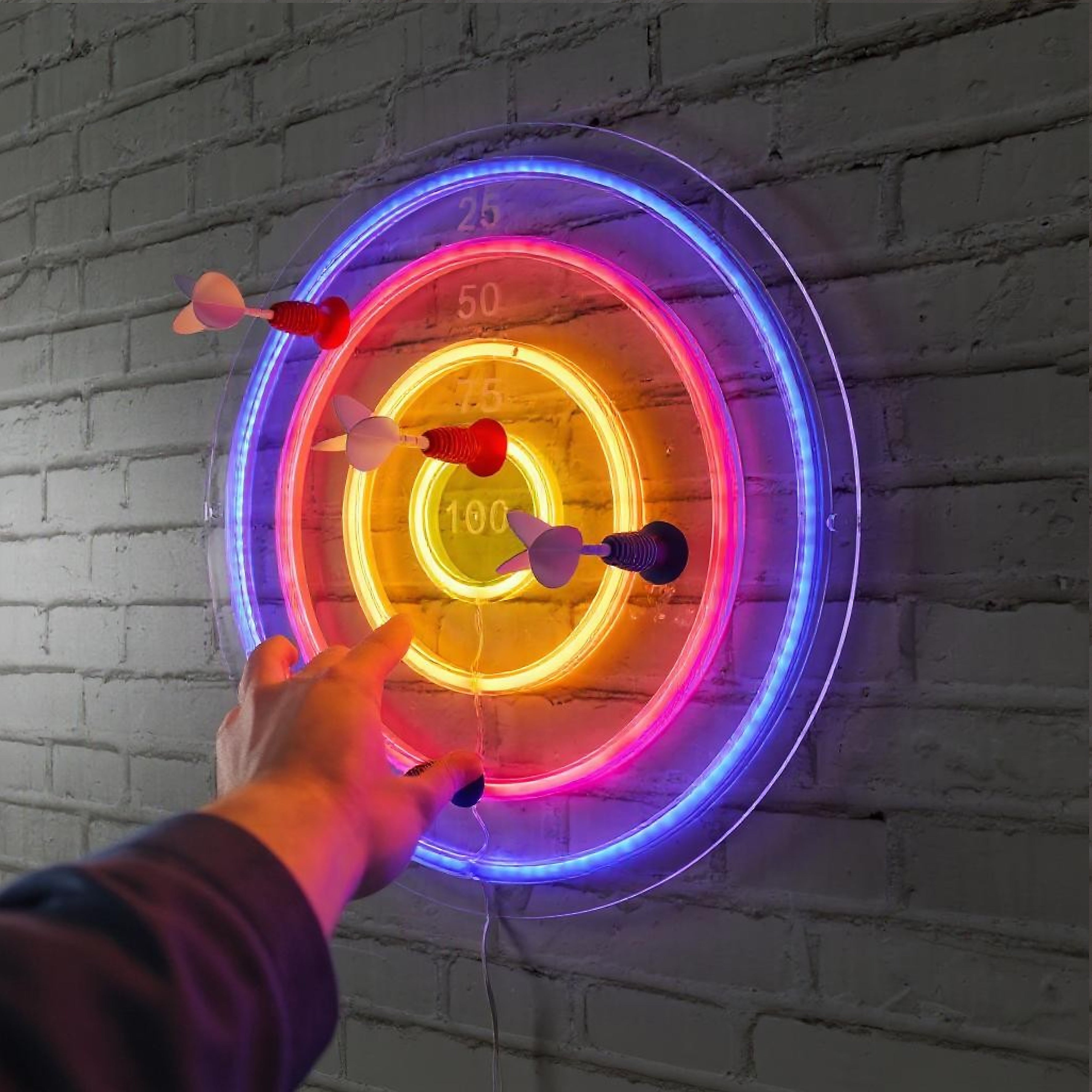 LAMPE LED EFFET NEON CIBLE USB