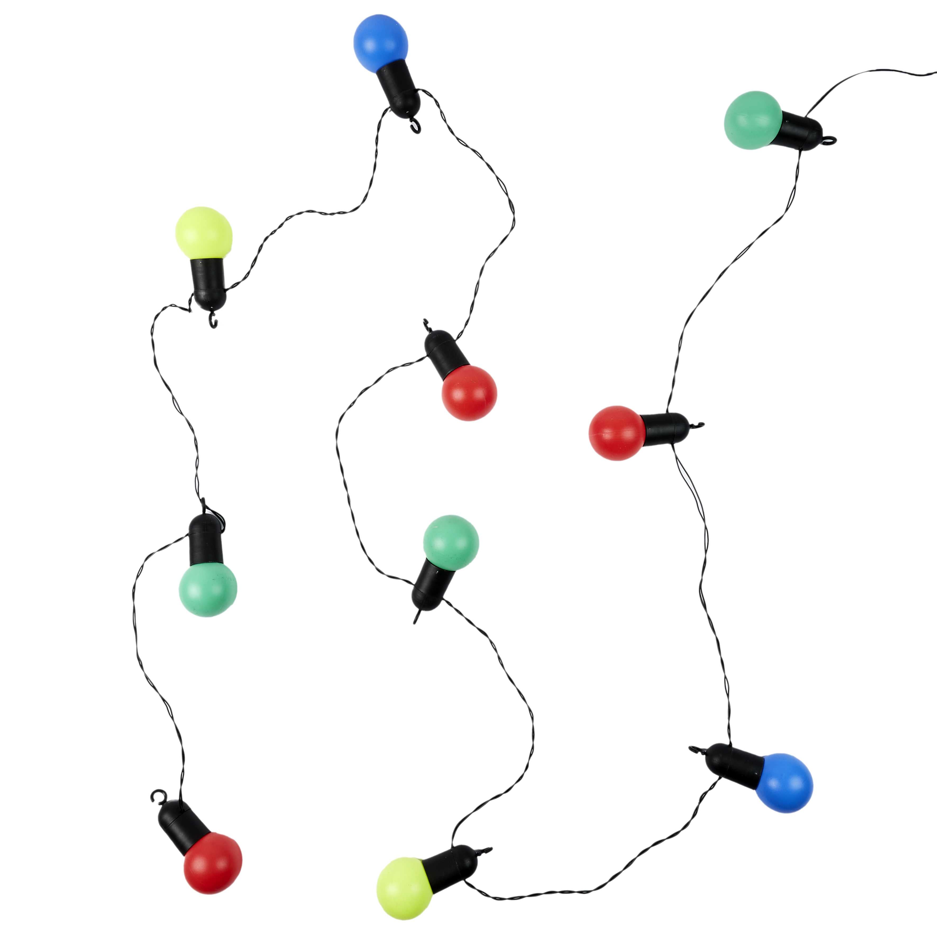 GUIRLANDE AMPOULES MULTICOLORES EXTERIEUR 10LED