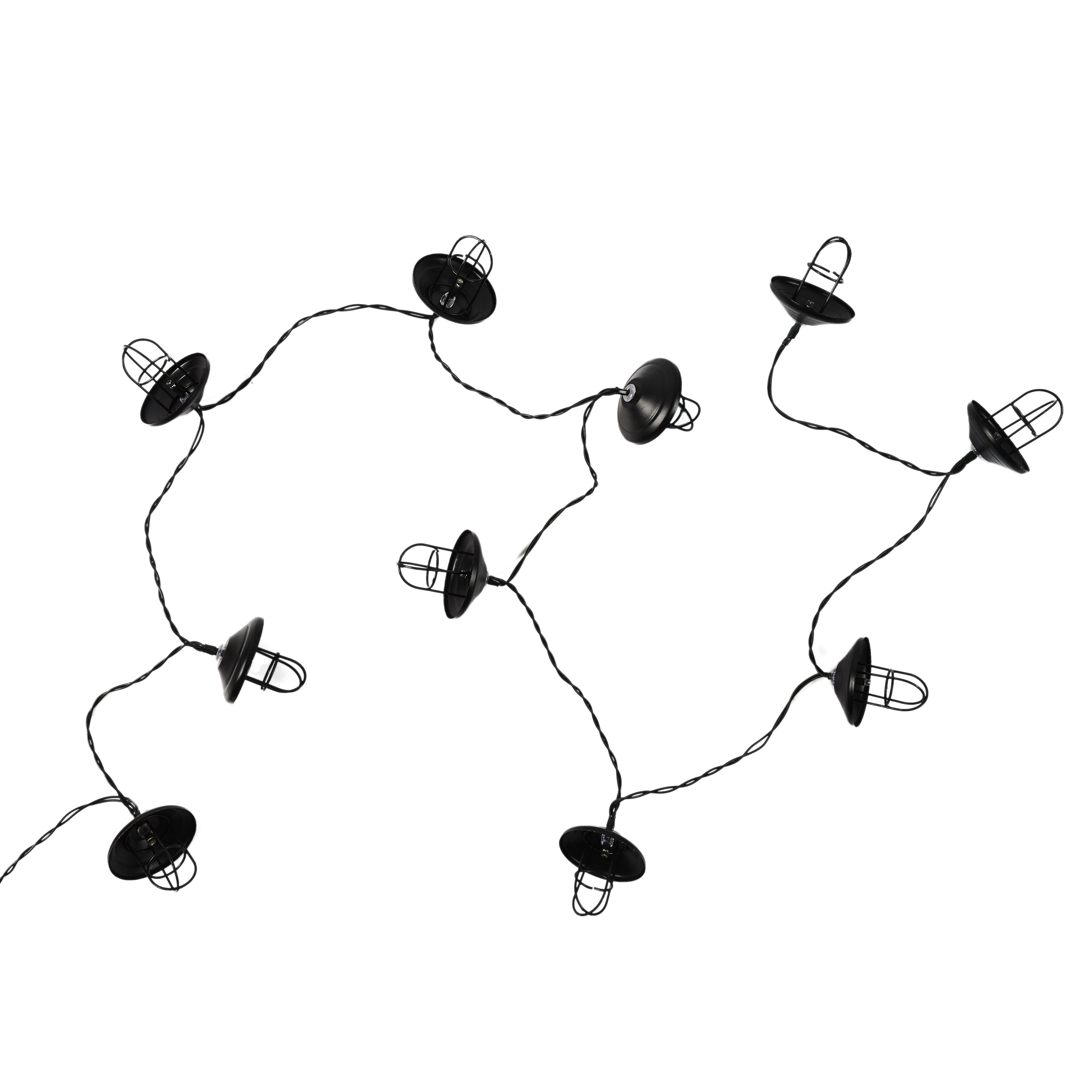 GUIRLANDE LANTERNE METAL 10 LED 1M92