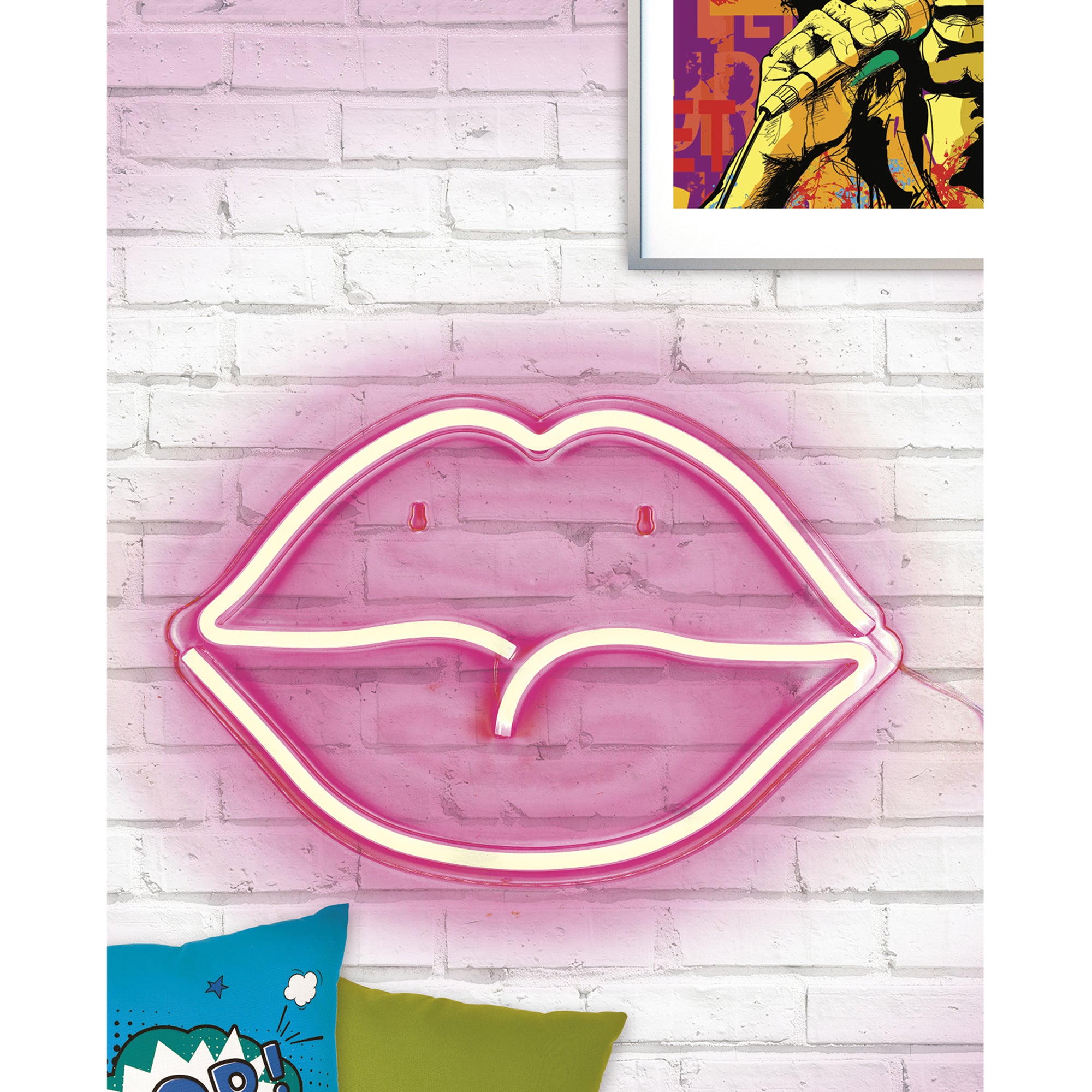 LAMPE LED EFFET NEON BOUCHE USB