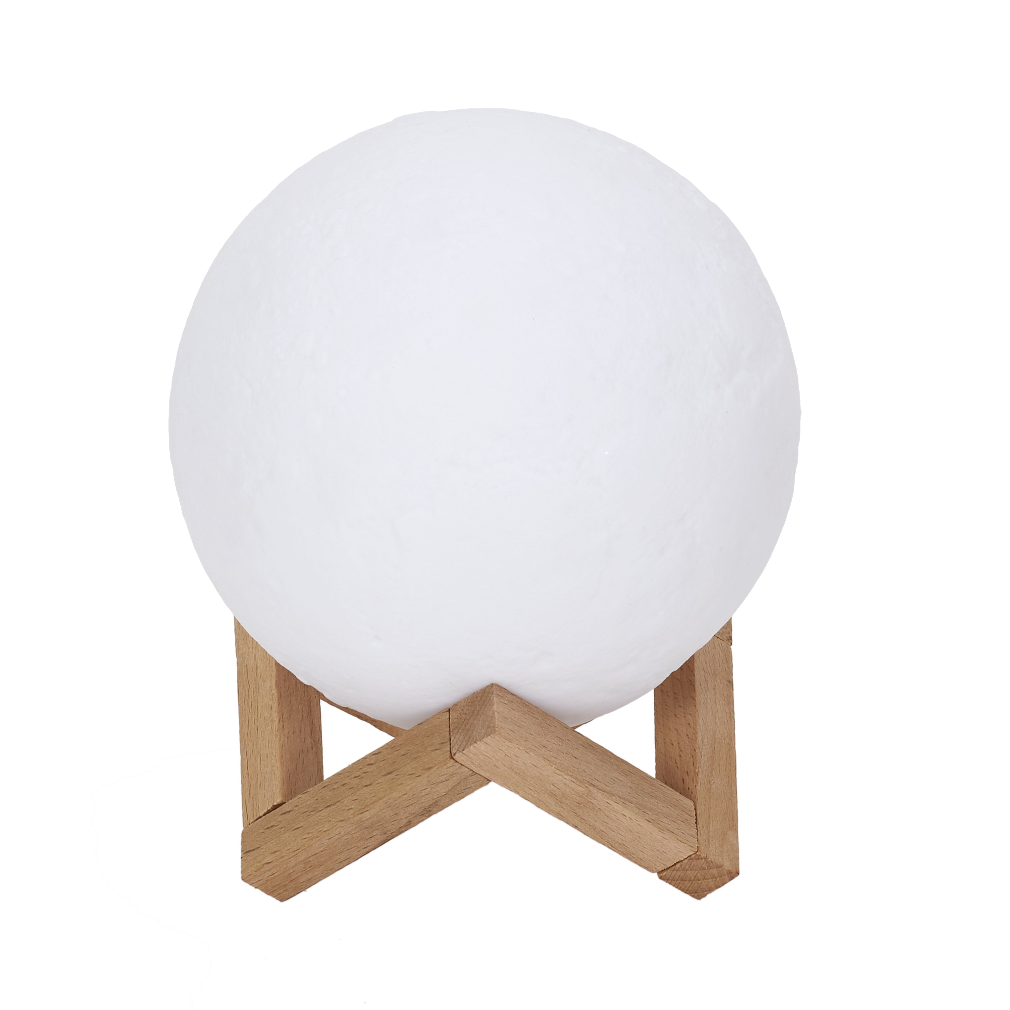 LAMPE TACTILE LUNE RONDE 3D D15CM