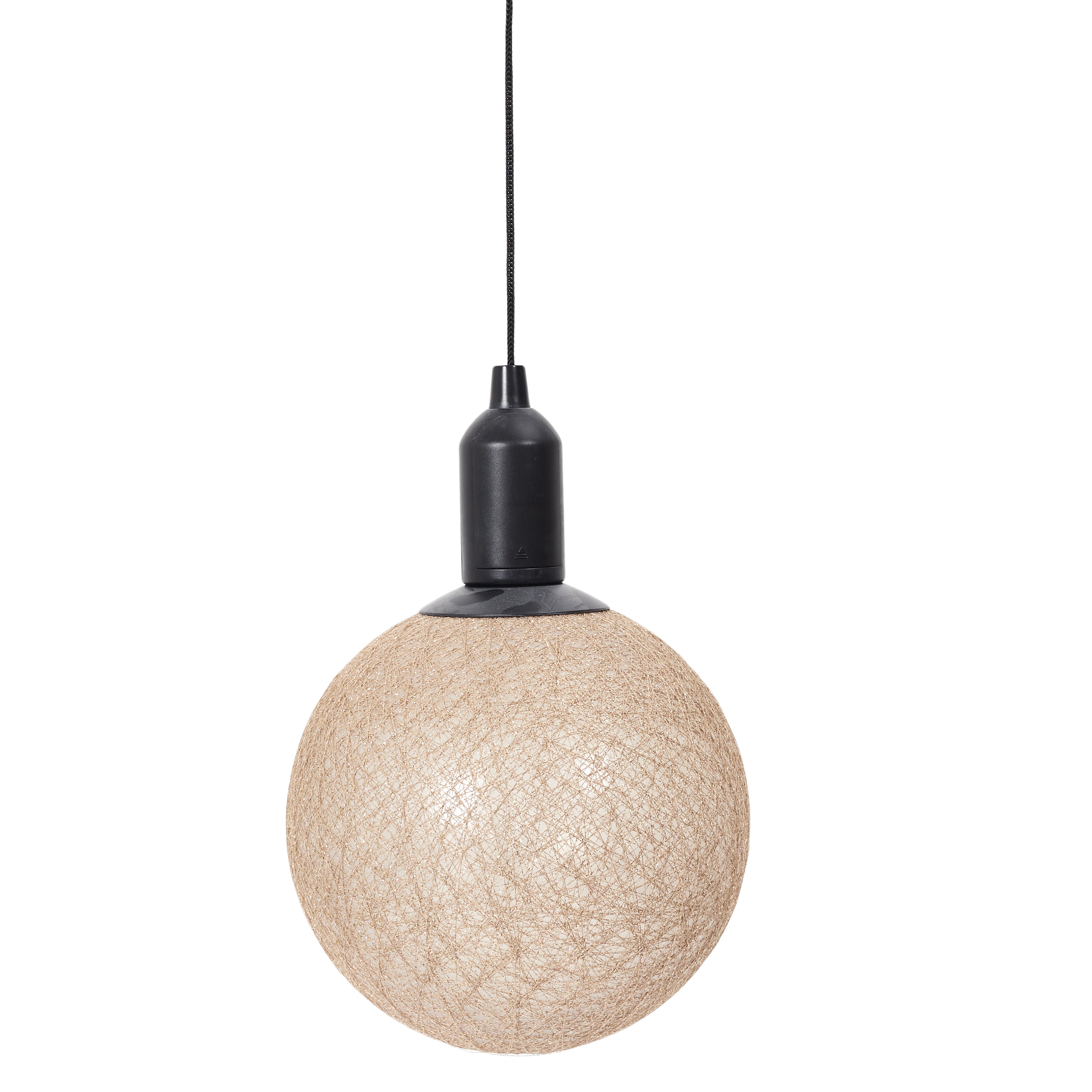 BOULE DECO LUMINEUSE A SUSPENDRE DORE D20CM