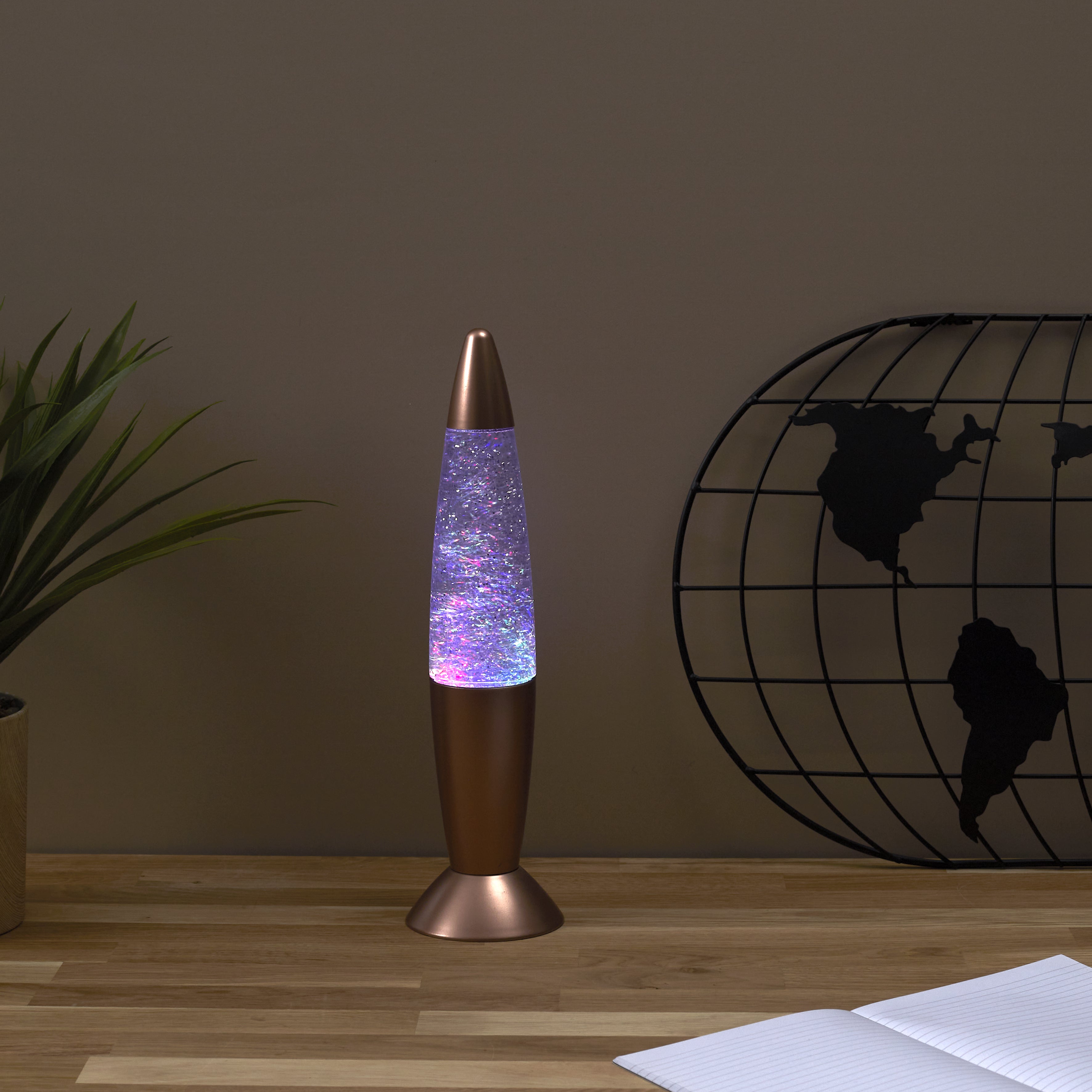 LAMPE DECO A PAILLETTES H9.5CM
