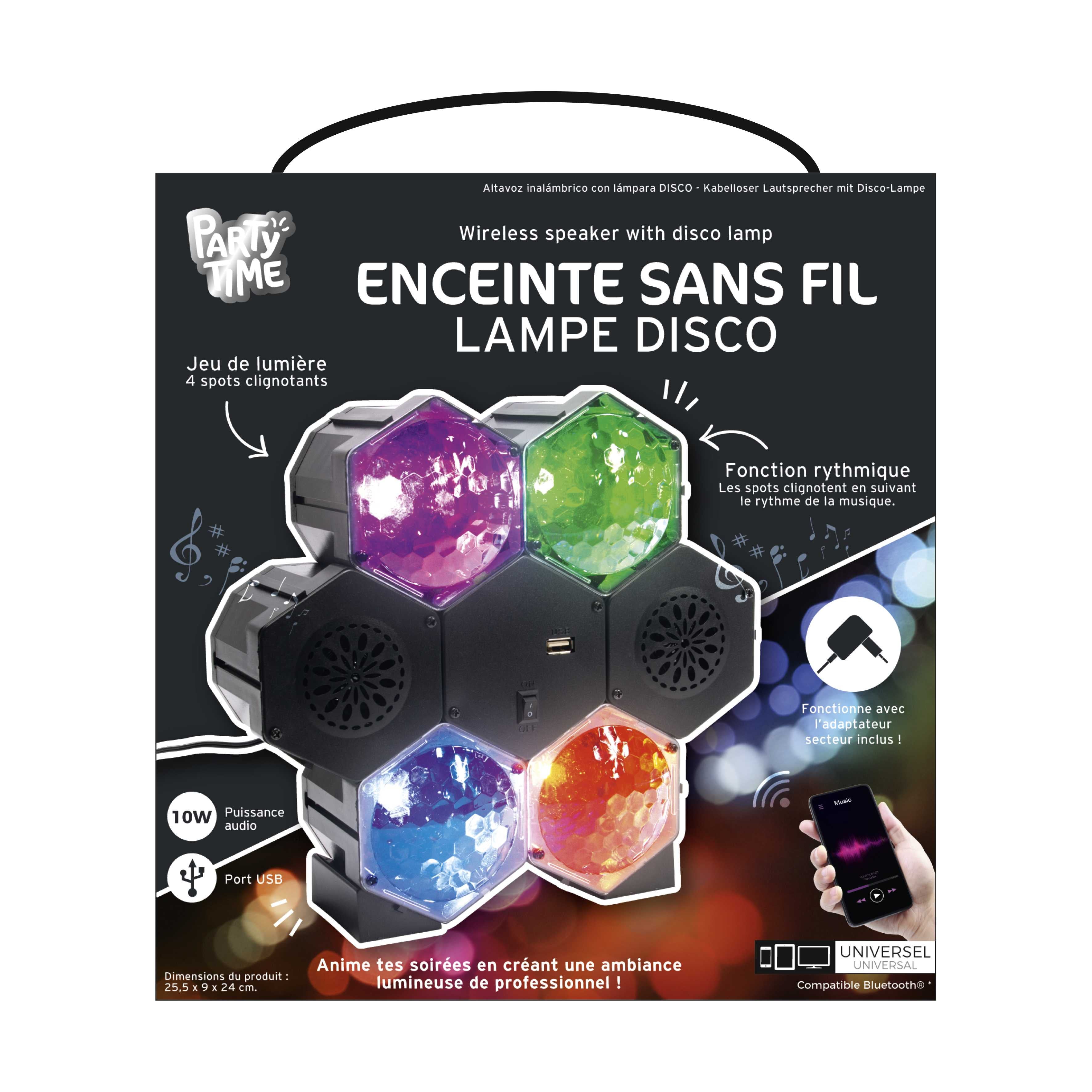 ENCEINTE PROJECTEUR DISCO 5V