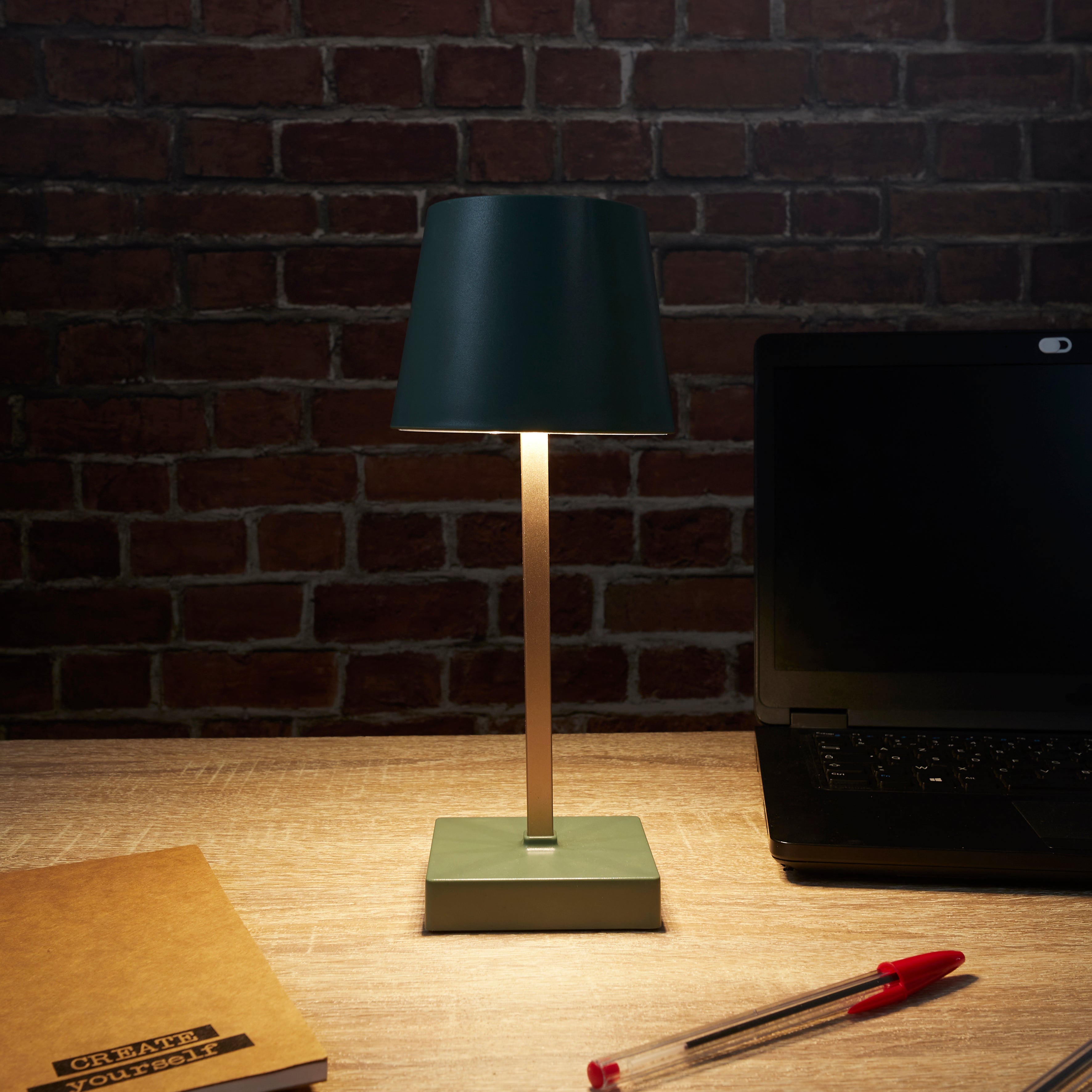 LAMPE LED DE TABLE TACTILE VERT
