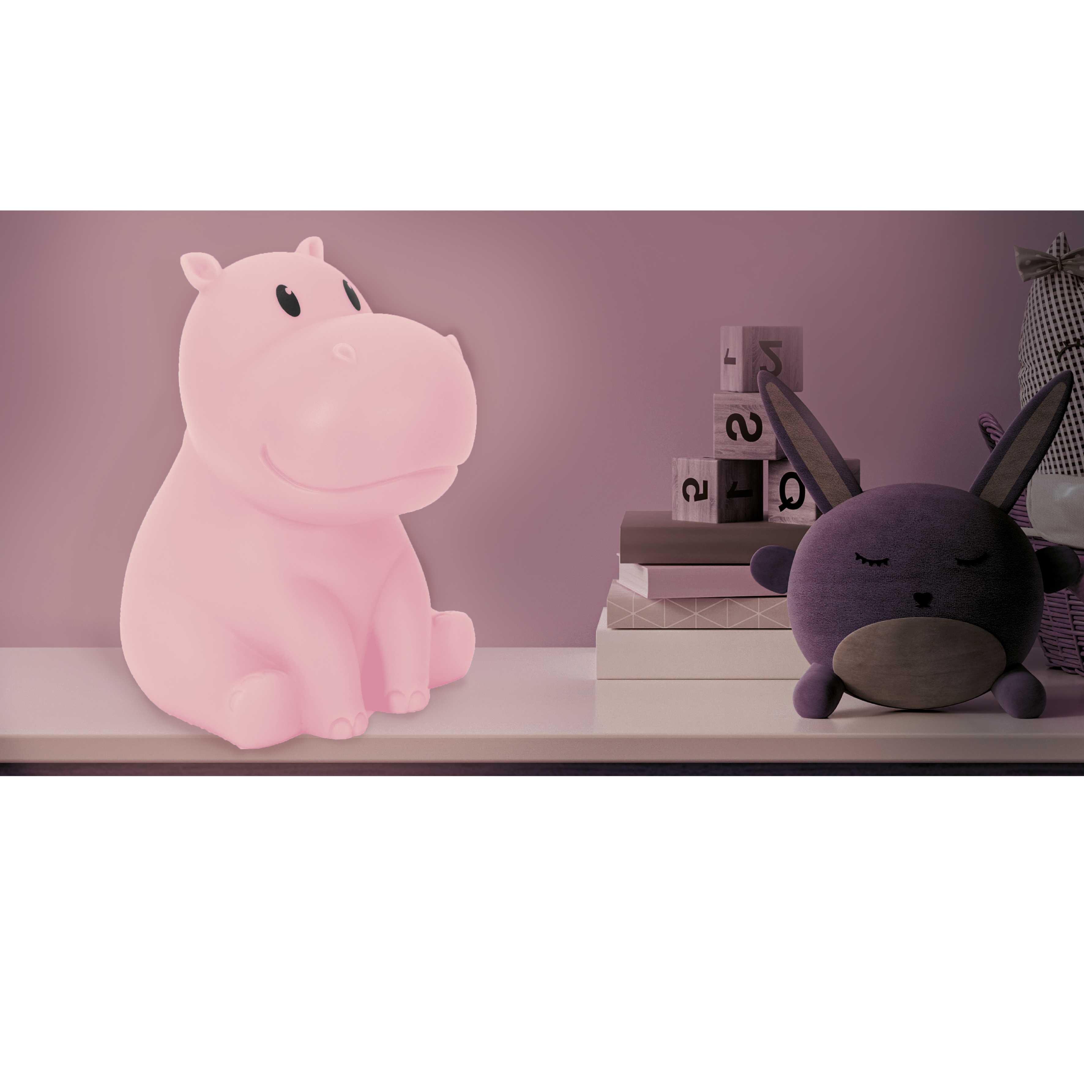 LAMPE VEILLEUSE HIPPOPOTAME
