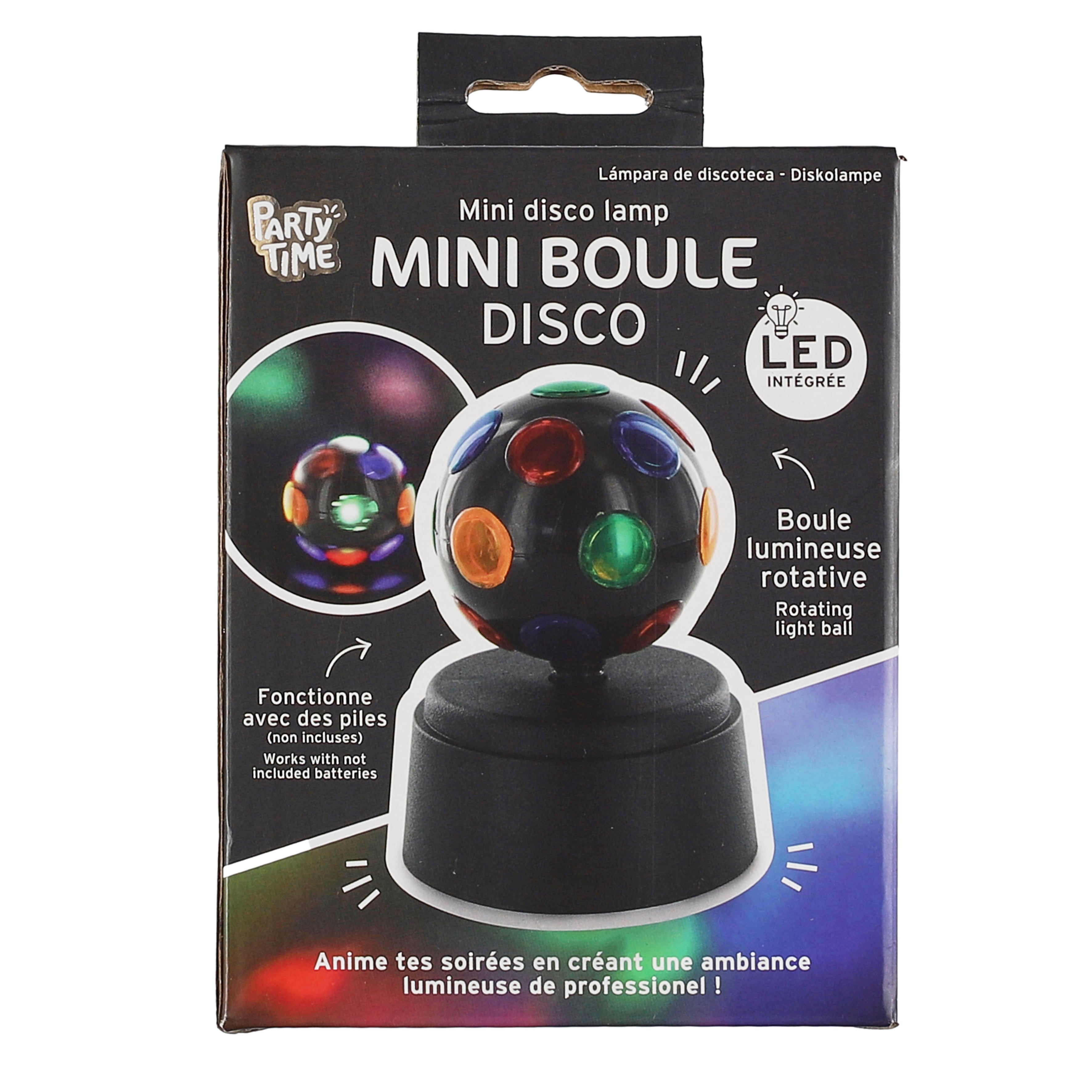 BOULE DISCO MINI A PILE