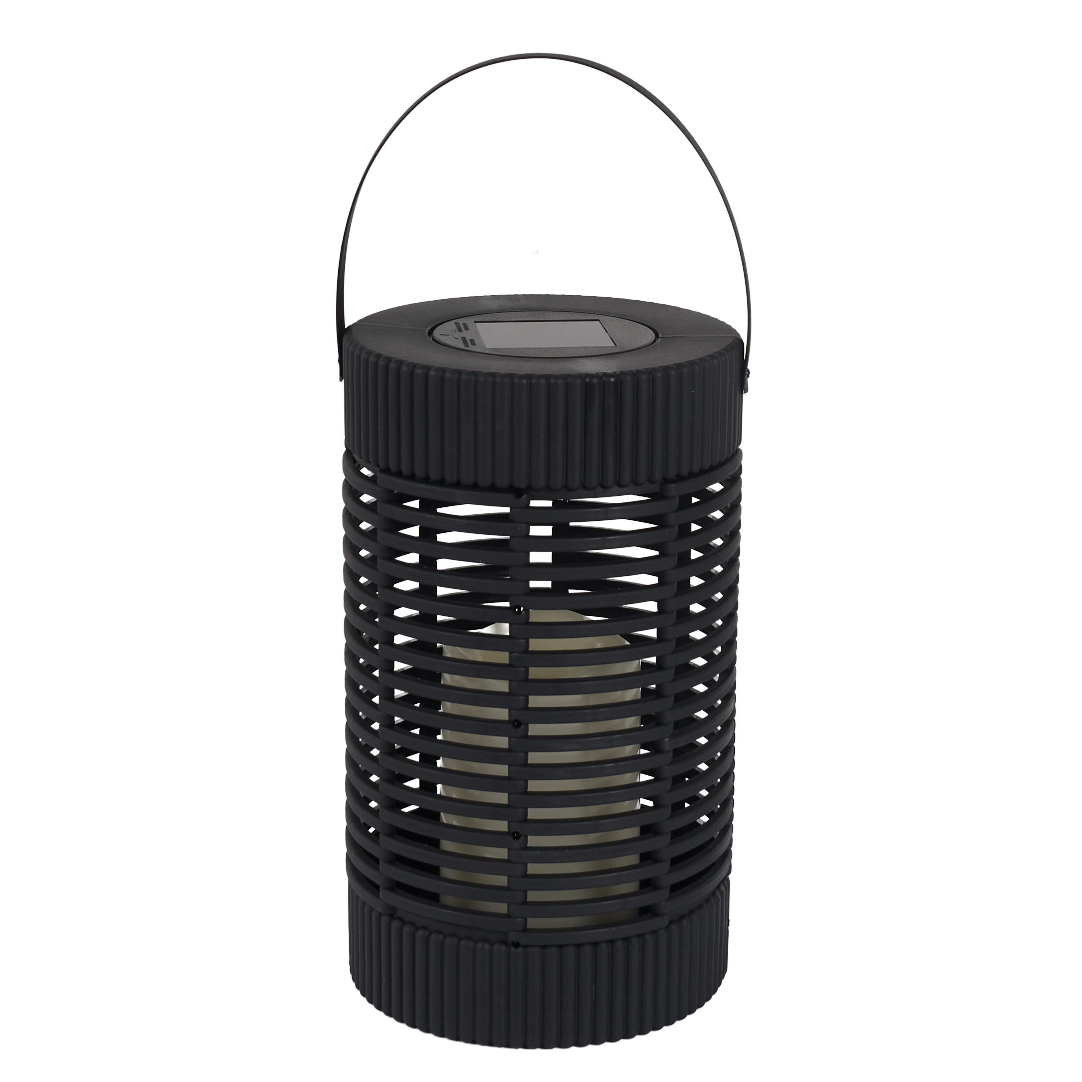 LANTERNE SOLAIRE EFFET BOUGIE H23CM