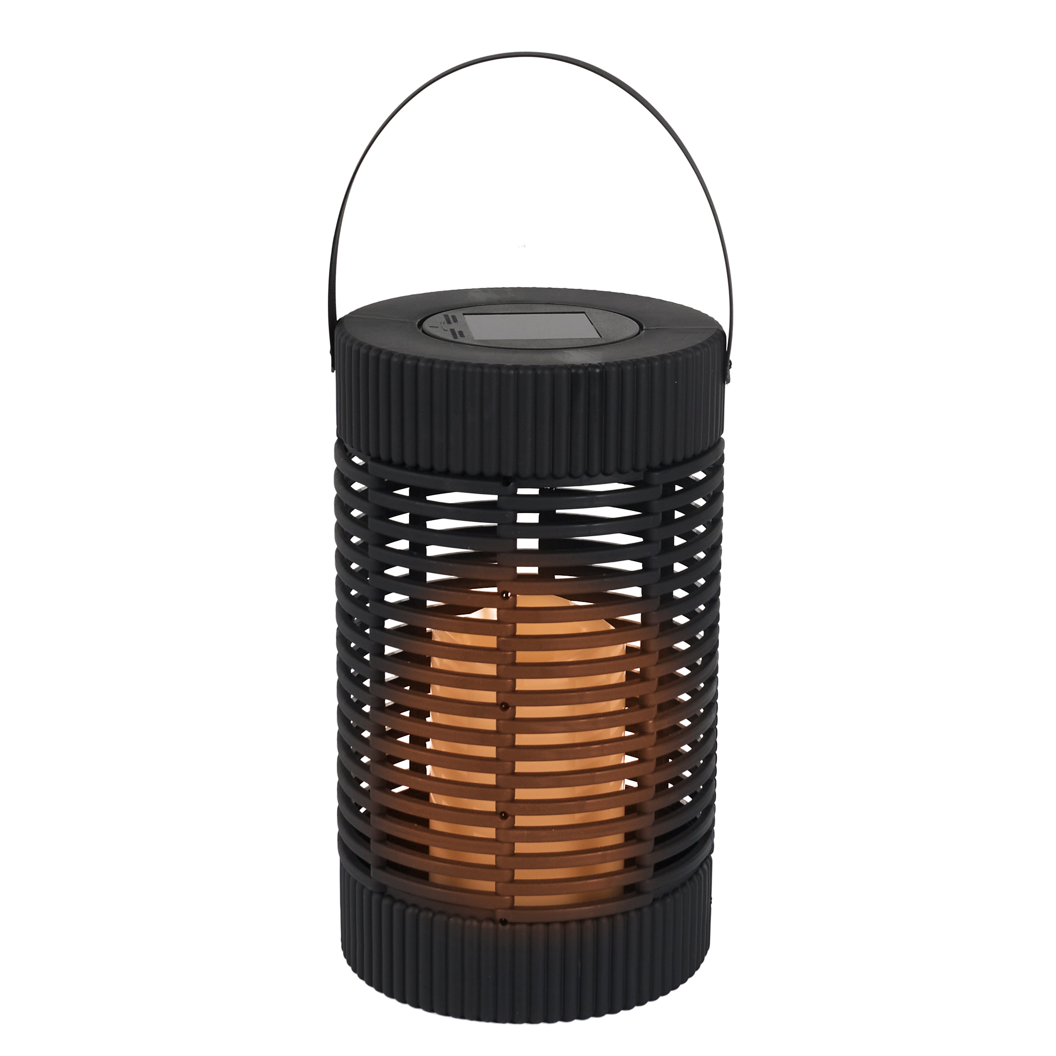 LANTERNE SOLAIRE EFFET BOUGIE H23CM