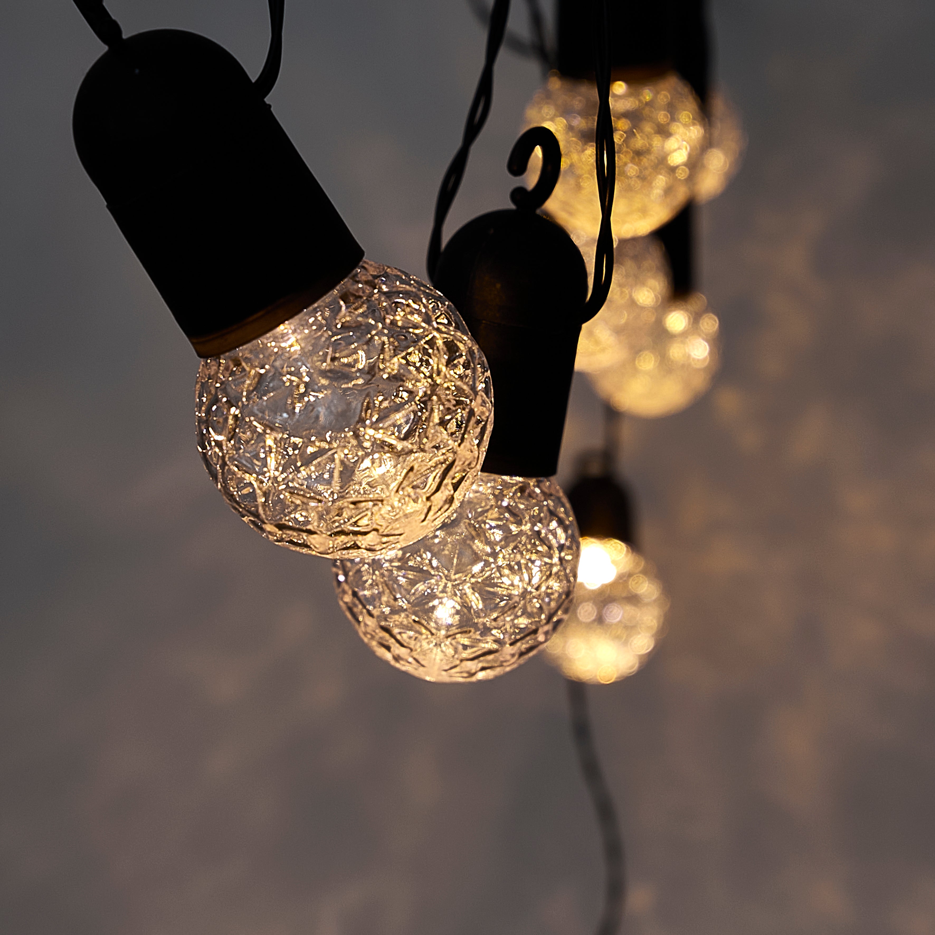 GUIRLANDE AMPOULES TRANSPARENTES 10LED