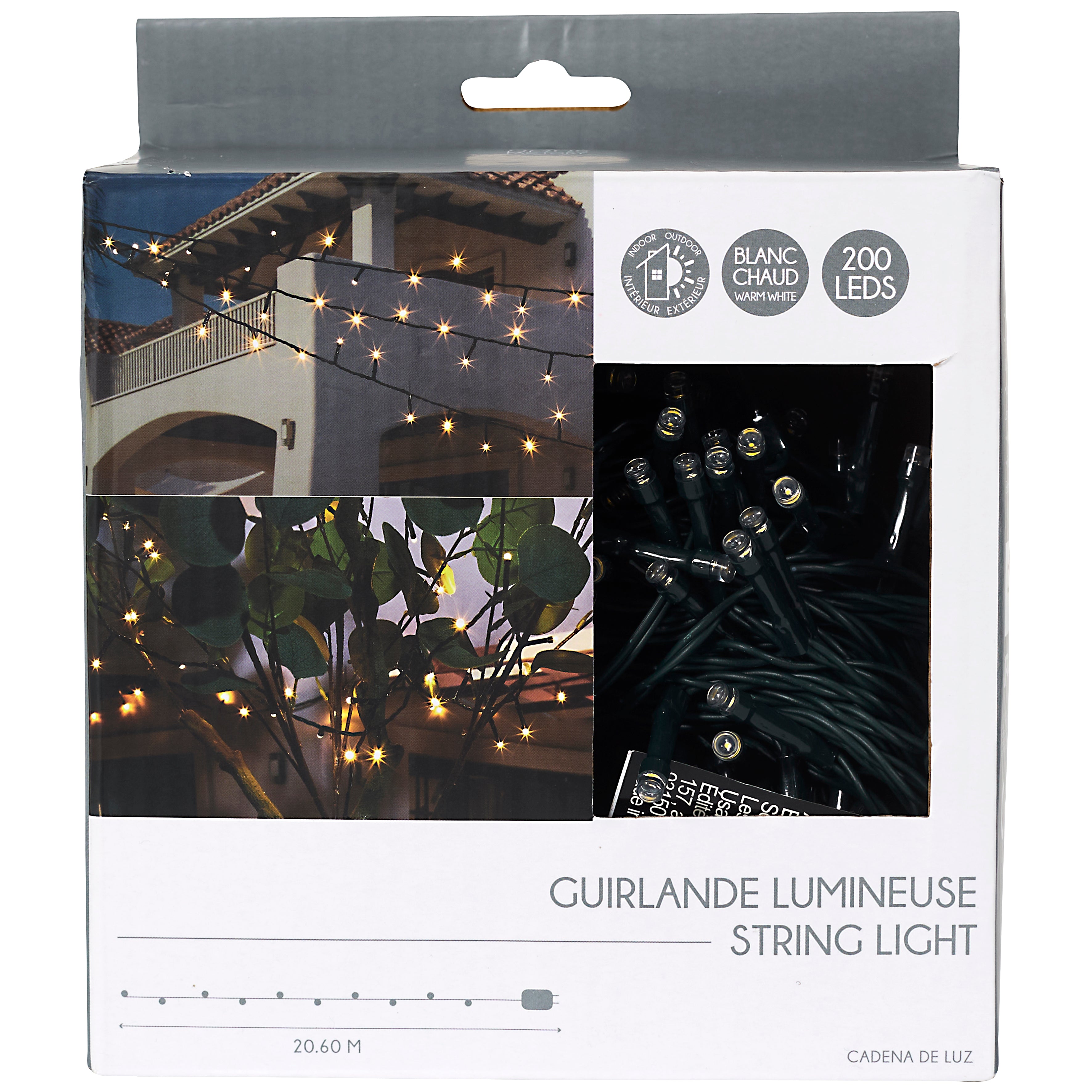 GUIRLANDE 200 LEDS A PRISE