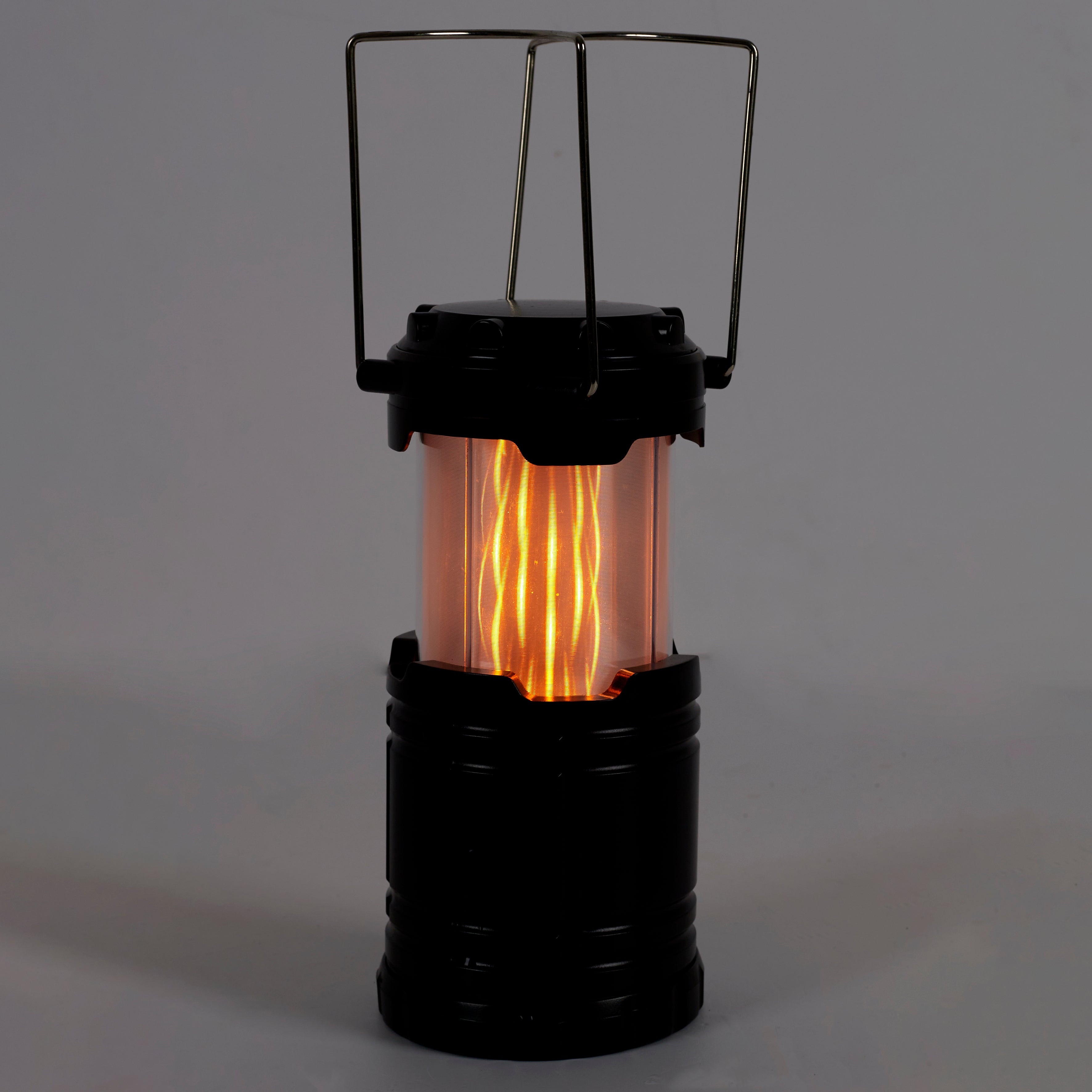 LUMINAIRE CAMPING EFFET FLAMME ET LED BLANCHE