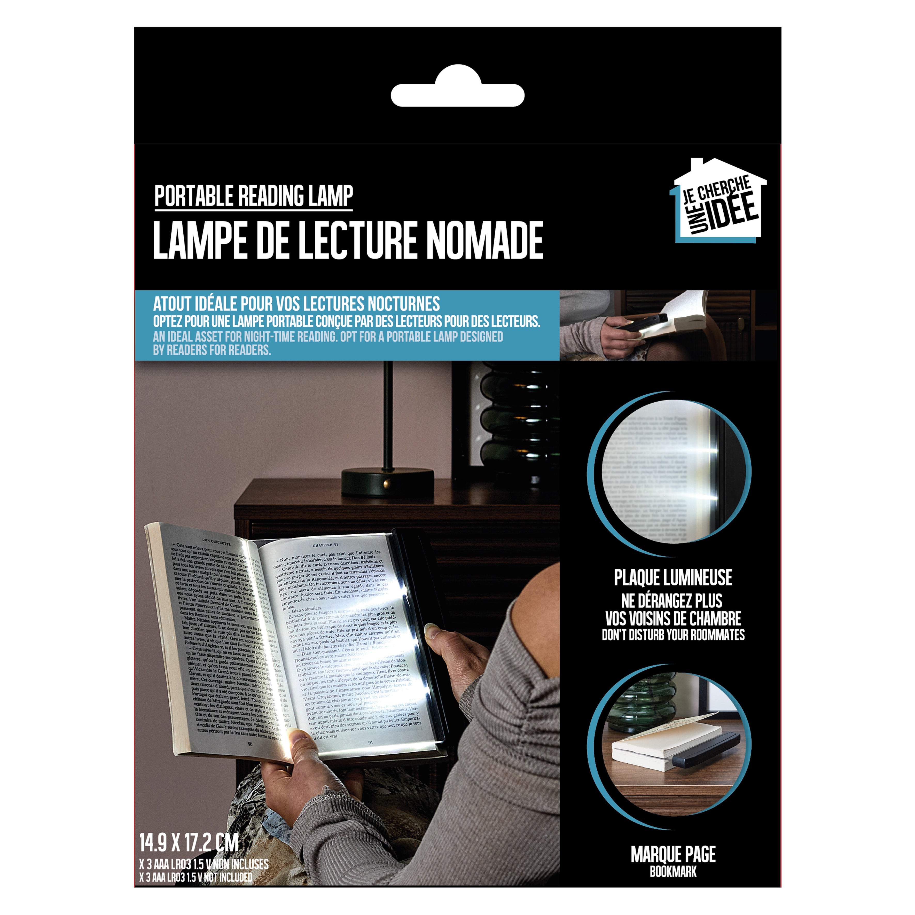 LAMPE DE LECTURE LED A PILES