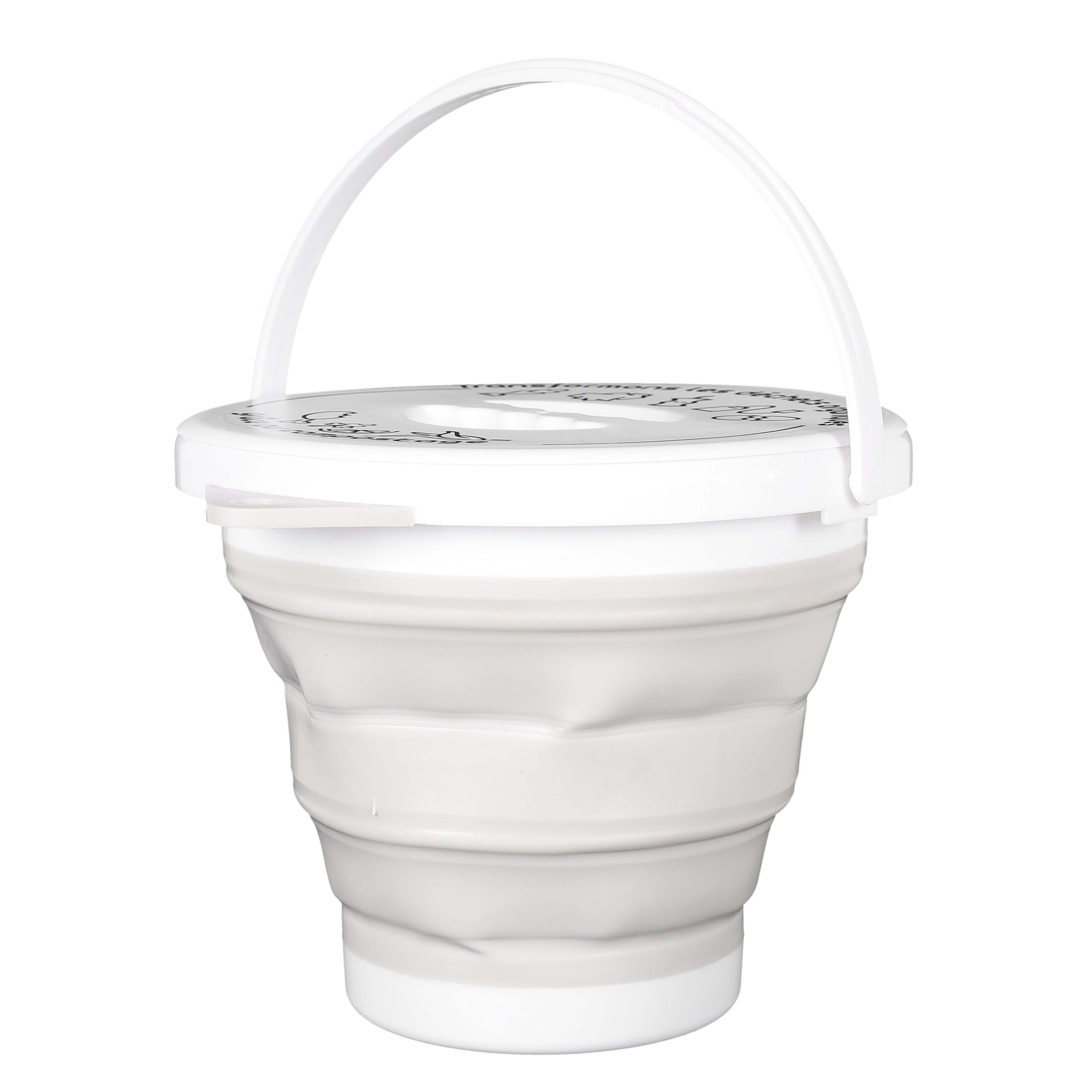 SEAU A COMPOST PLIABLE AVEC ANSE ET COUVERCLE