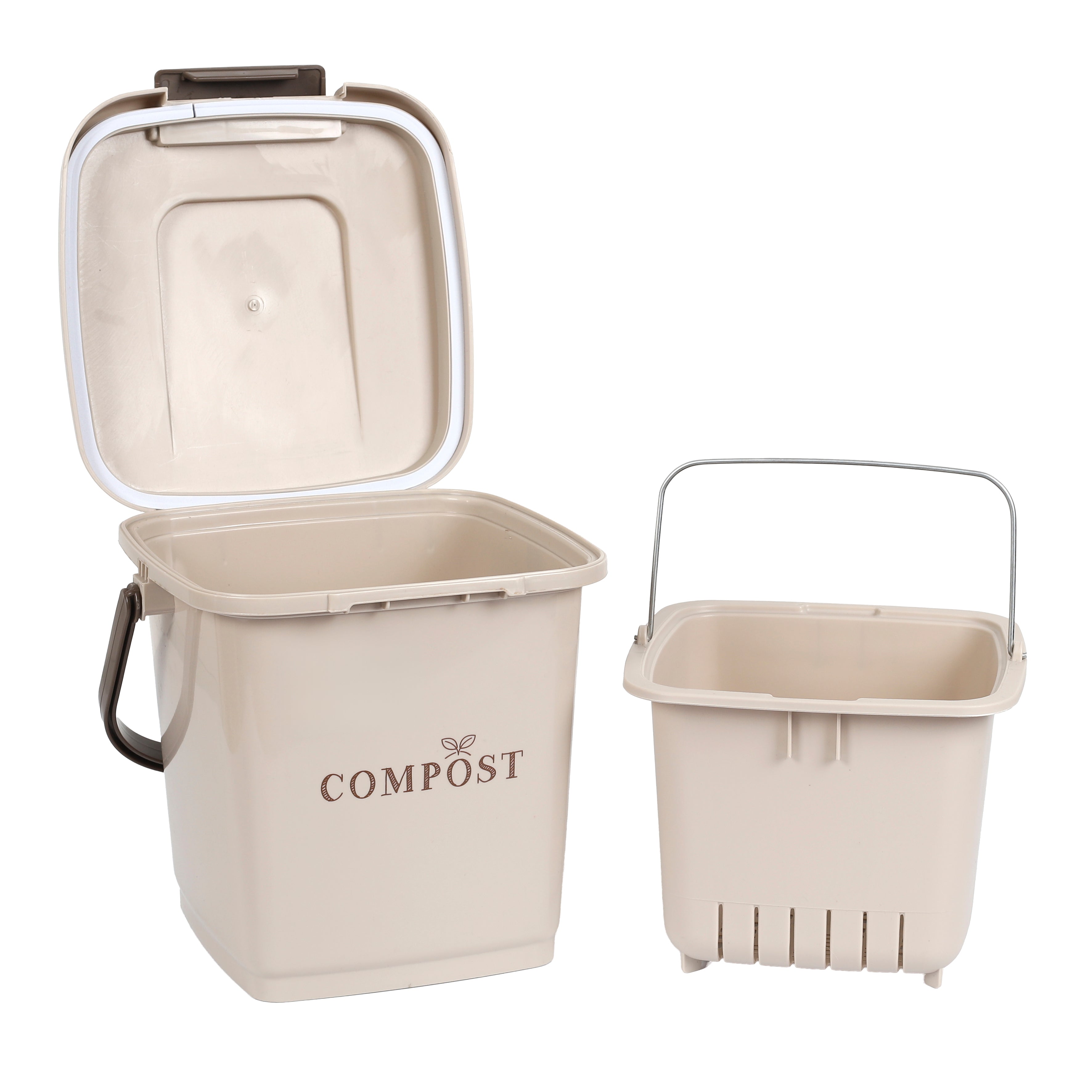 POUBELLE A COMPOST SEAU PERFORE ET COUVERCLE