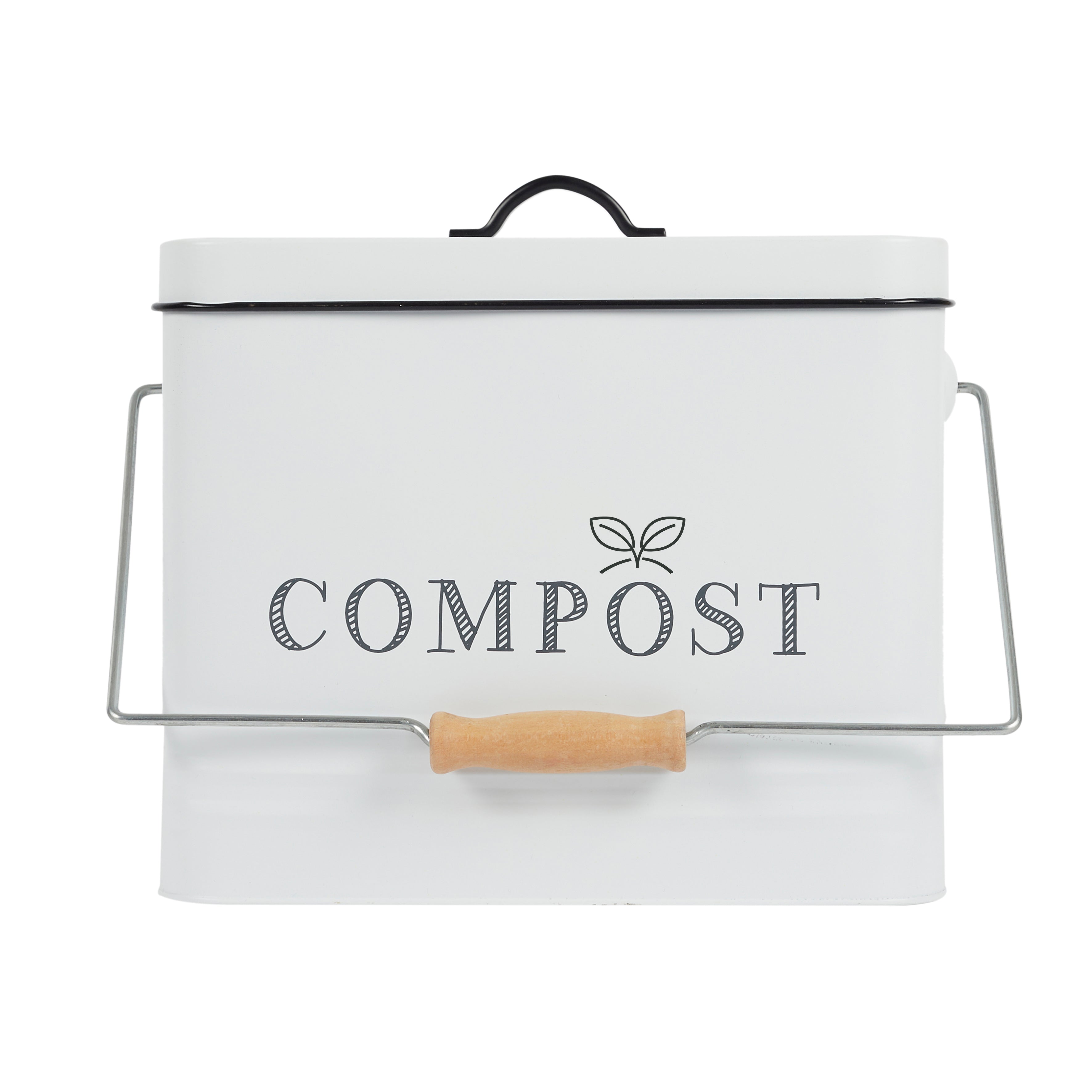 POUBELLE A COMPOST METAL 10L