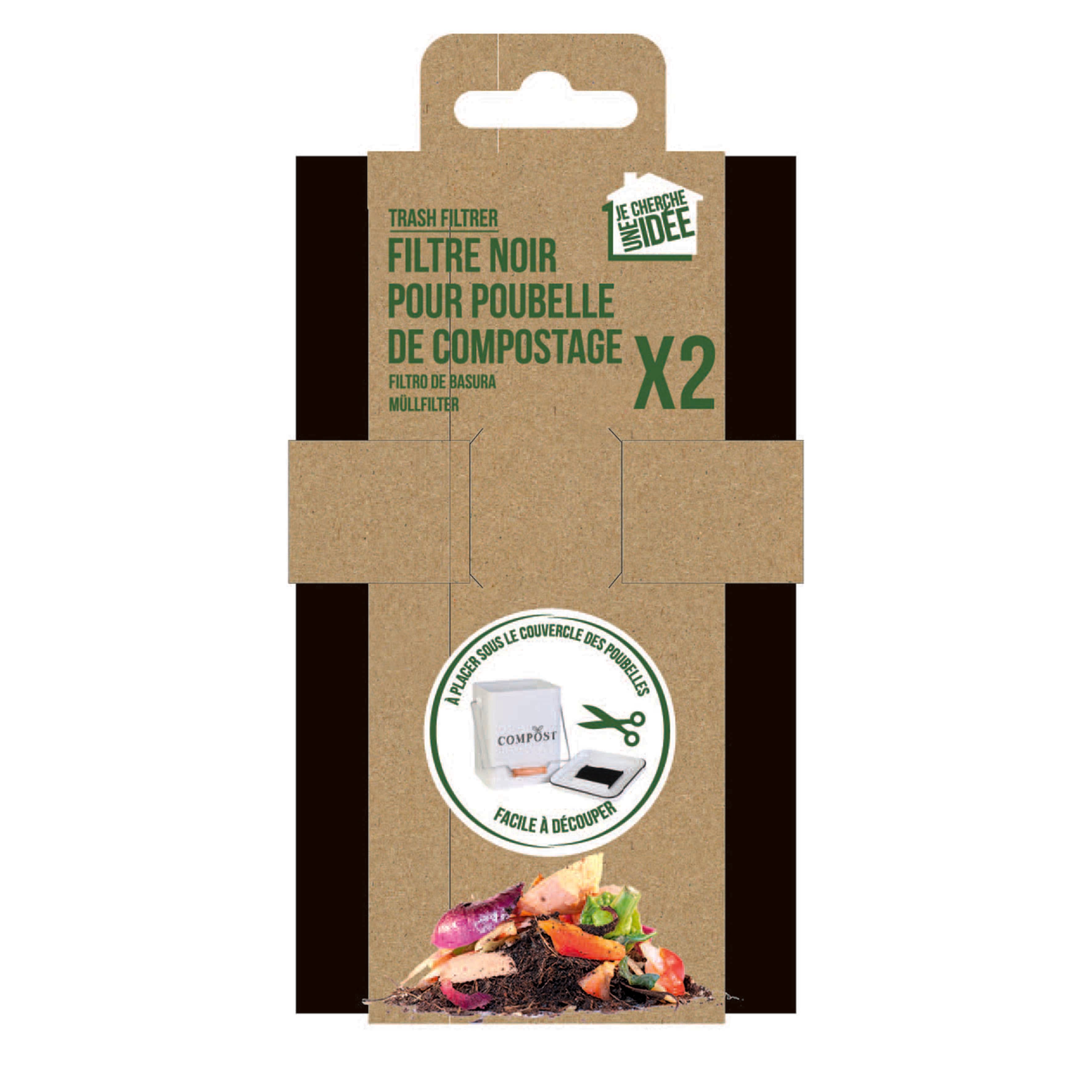 FILTRE POUR POUBELLE A COMPOST X2