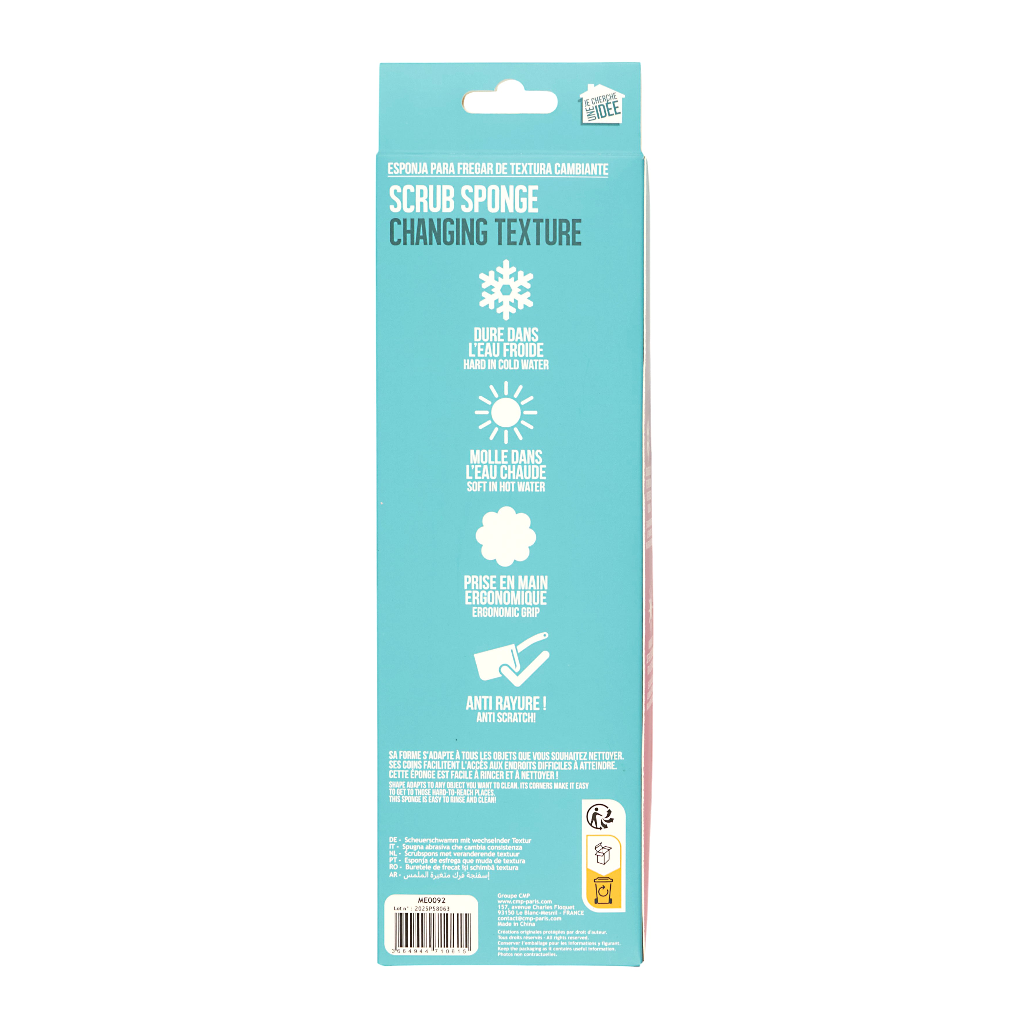 EPONGE SCRUB FLEUR X3