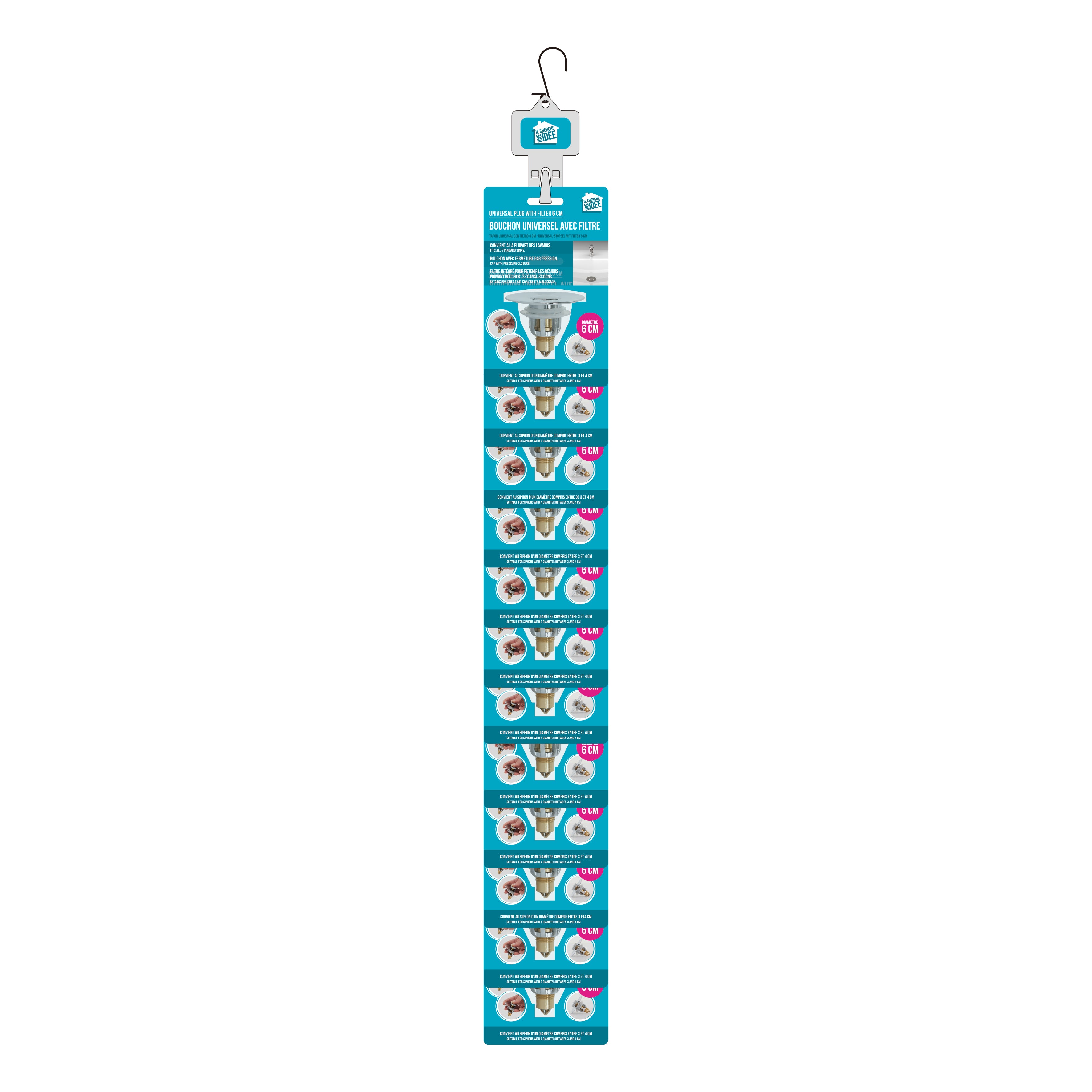 BOUCHON UNIVERSEL AVEC FILTRE 6CM