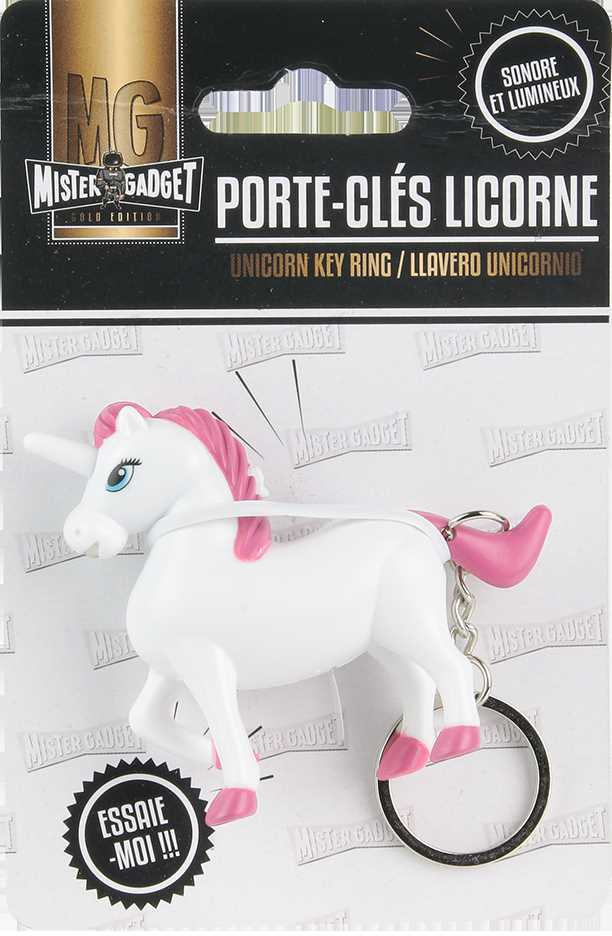 PORTE CLES LICORNE SONORE ET LUMINEUX