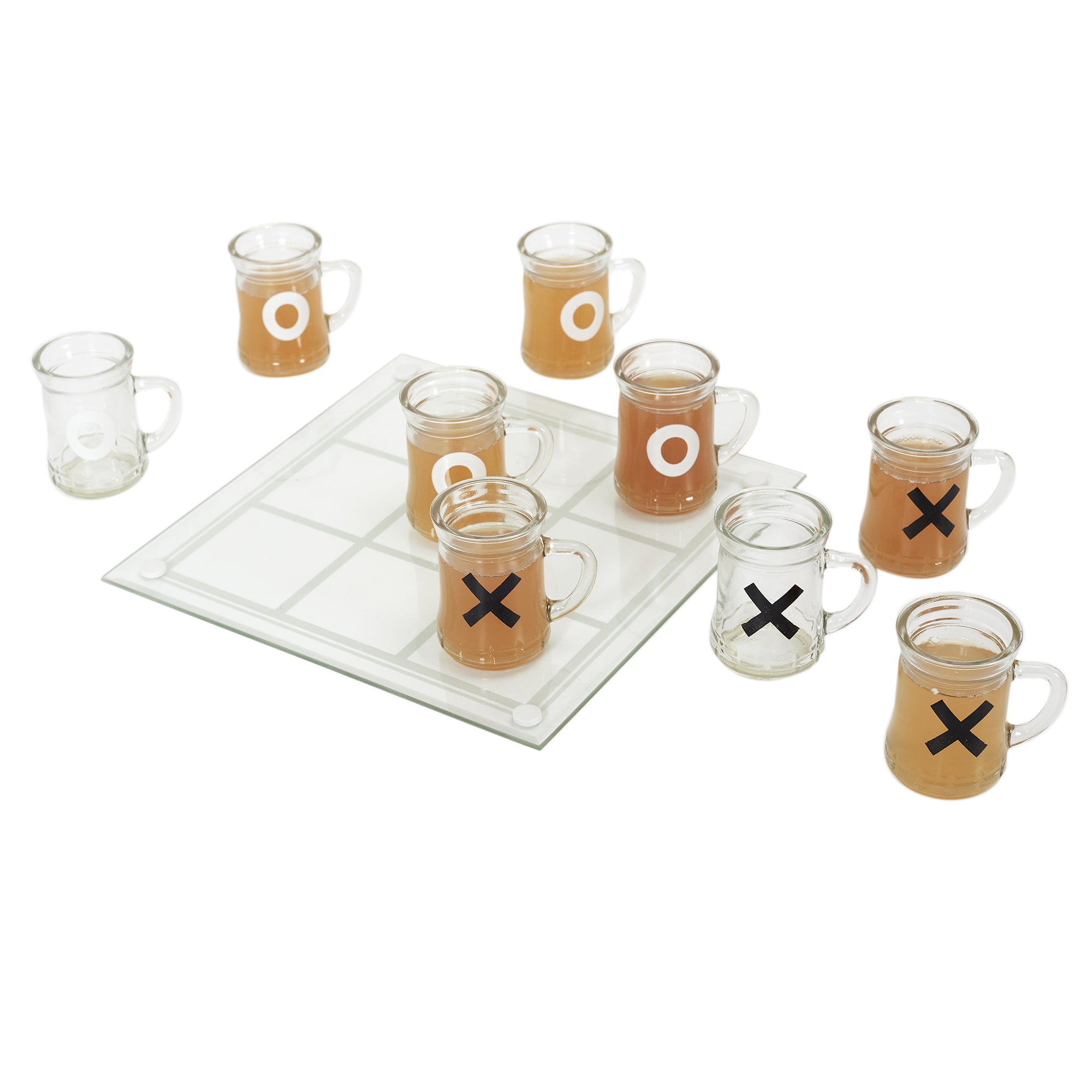 JEU A BOIRE TIC TAC TOE EN VERRE CHOPE X9