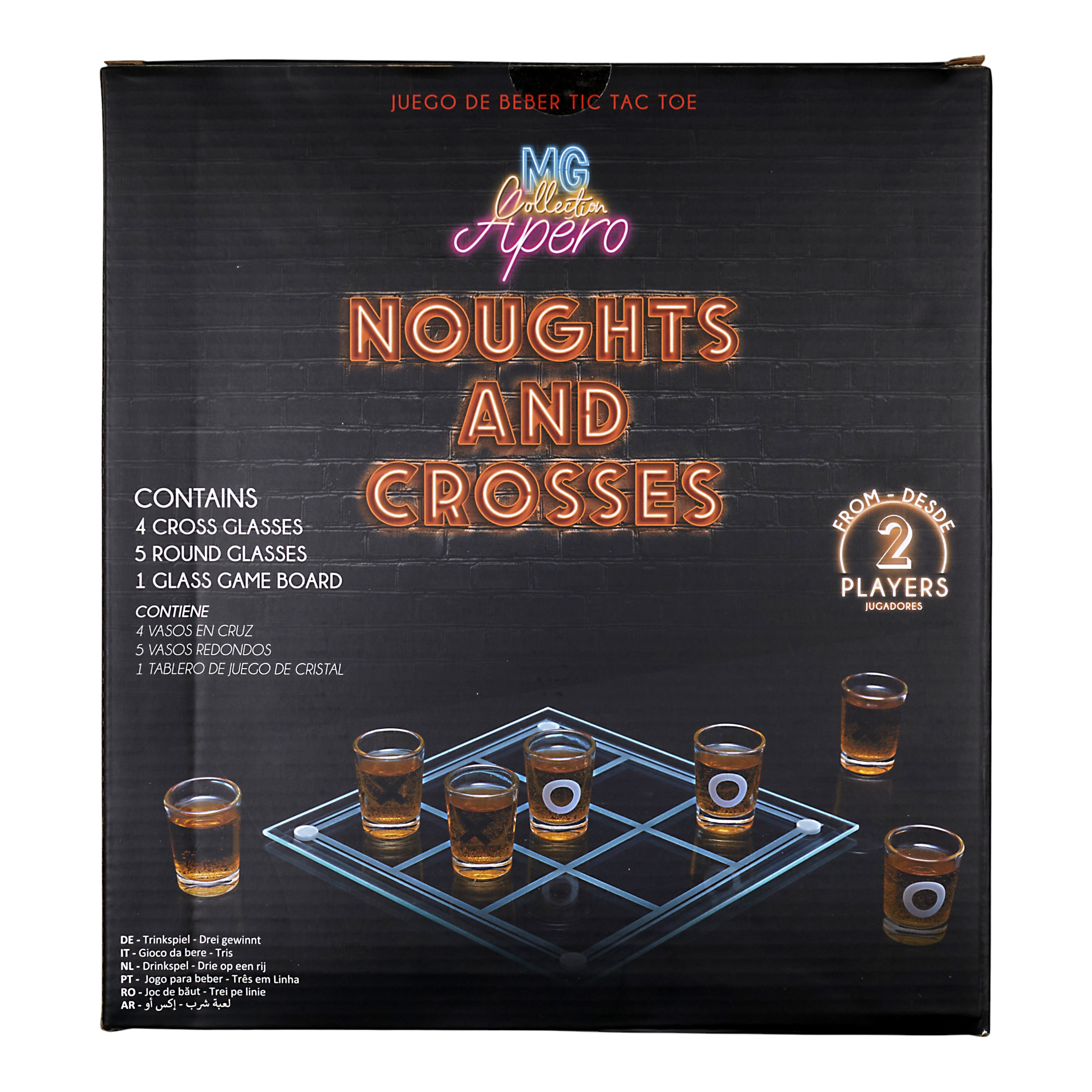 JEU A BOIRE TIC TAC TOE EN VERRE SHOT X9