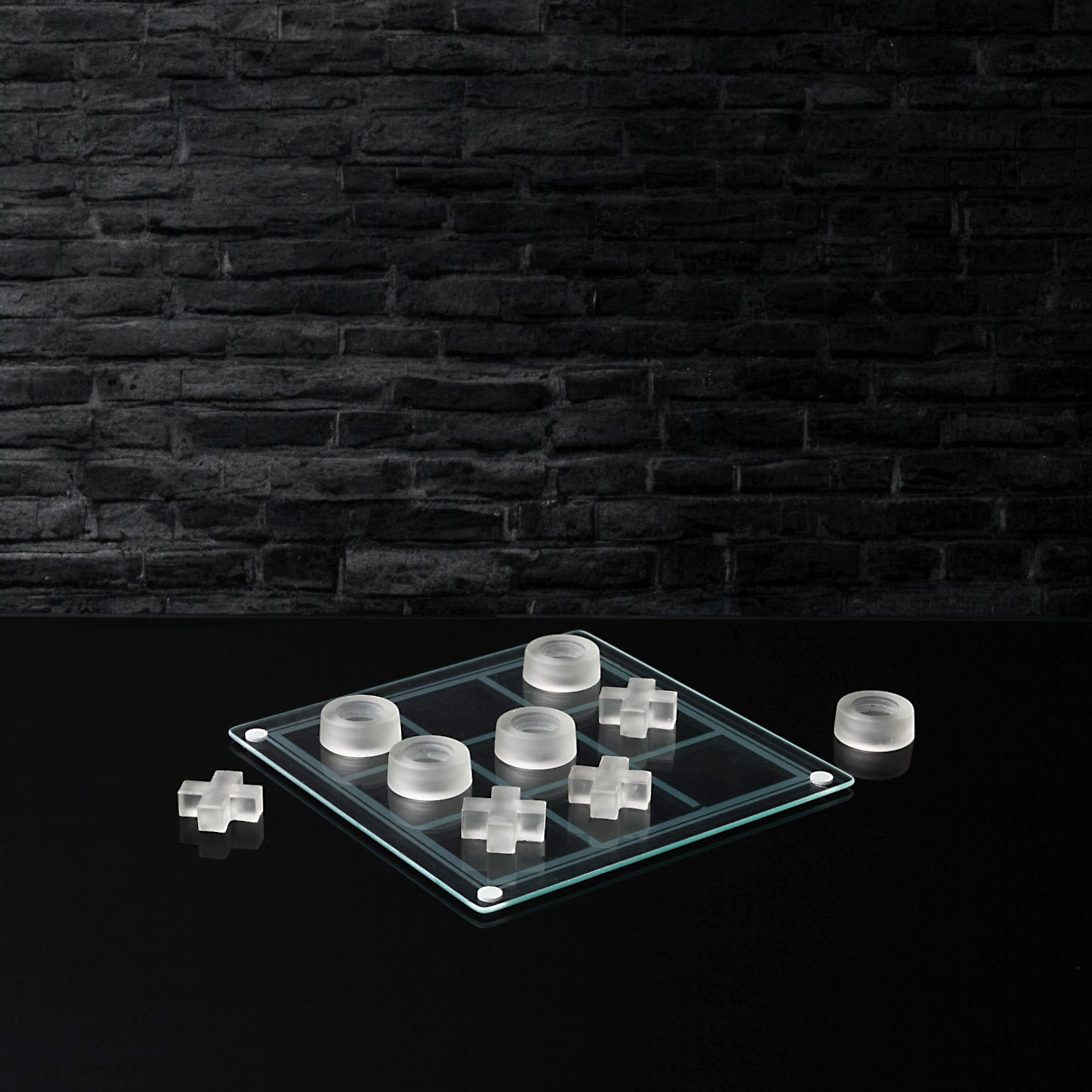 JEU DU TIC TAC TOE EN VERRE