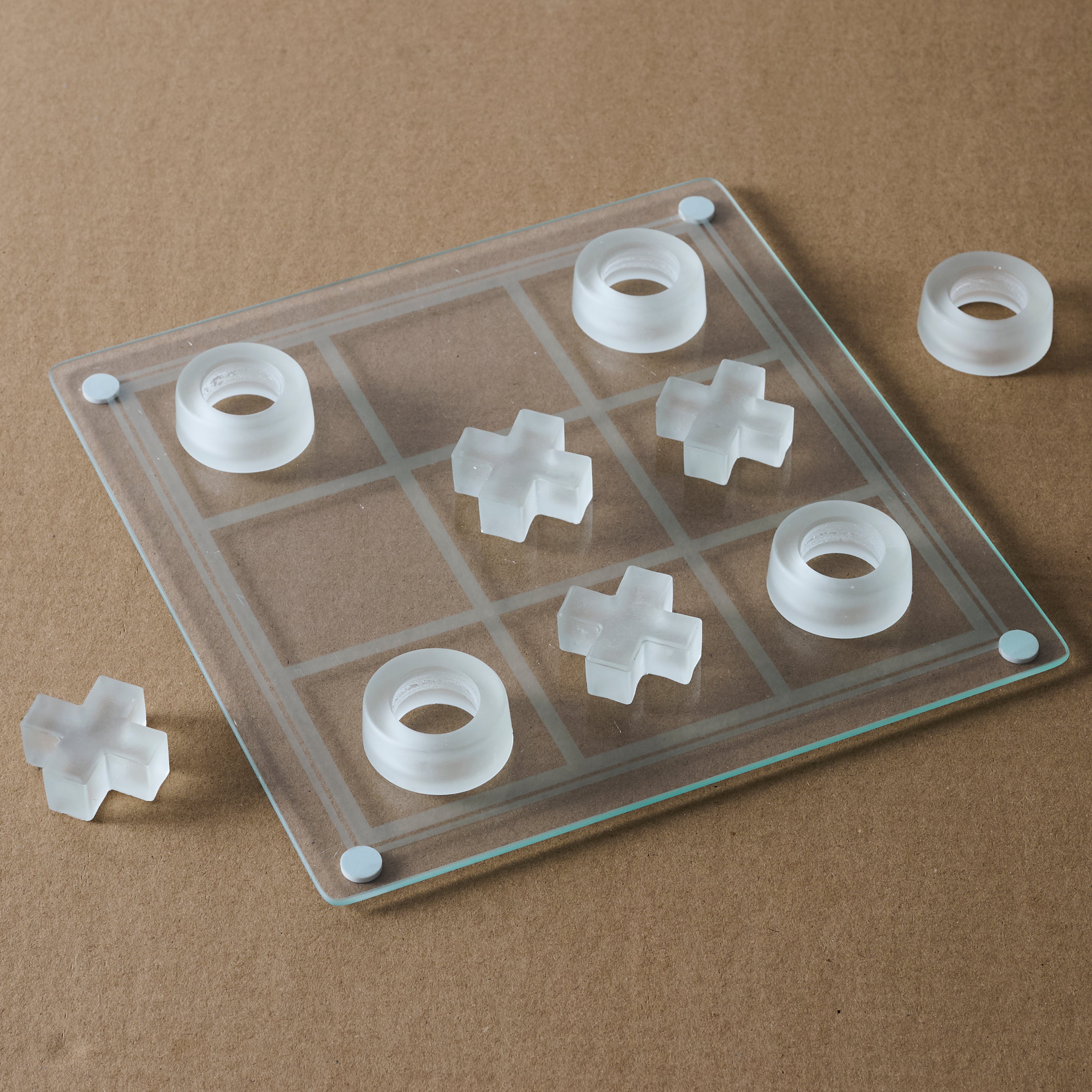 JEU DU TIC TAC TOE EN VERRE
