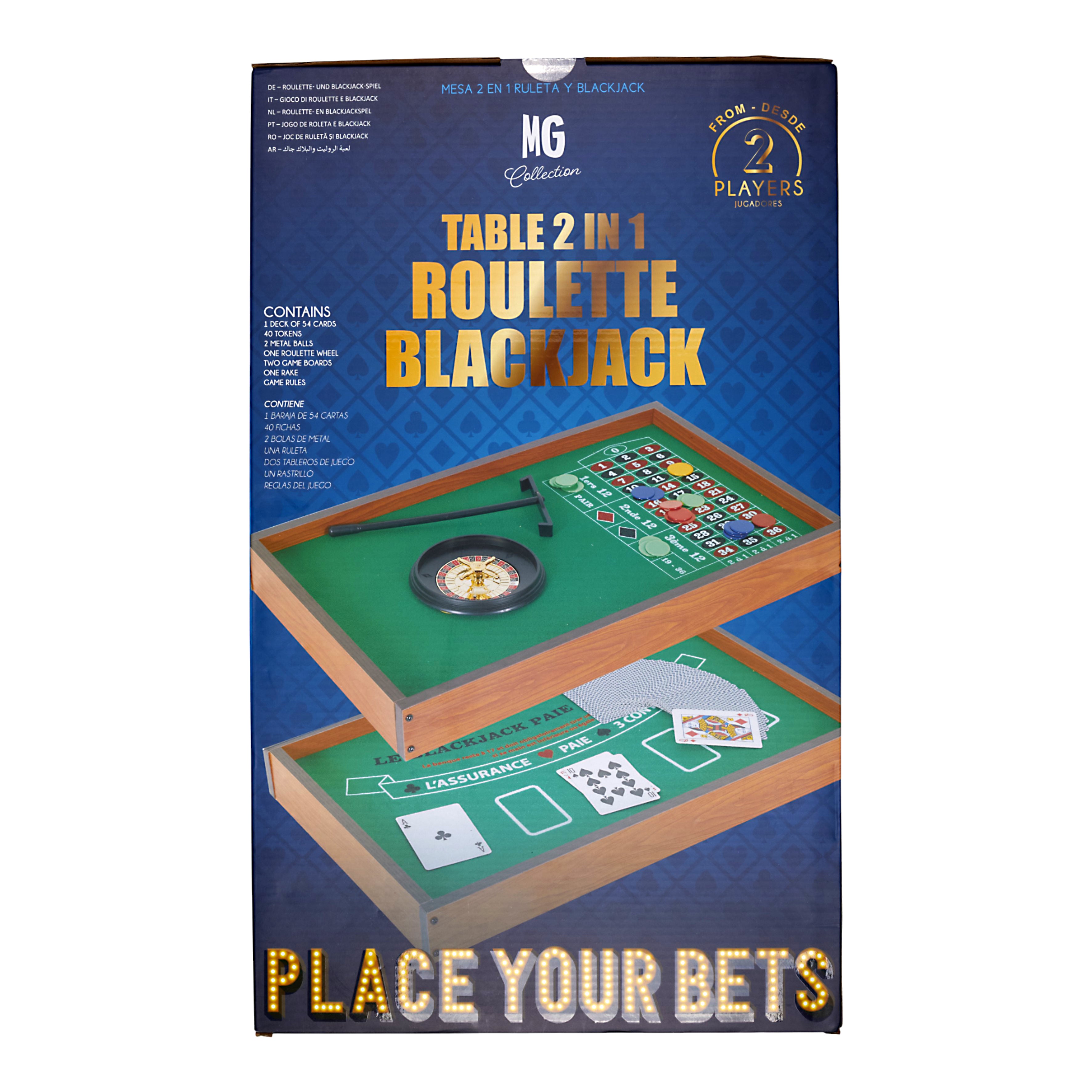 JEU DE CASINO 2EN1 BLACK JACK ET ROULETTE