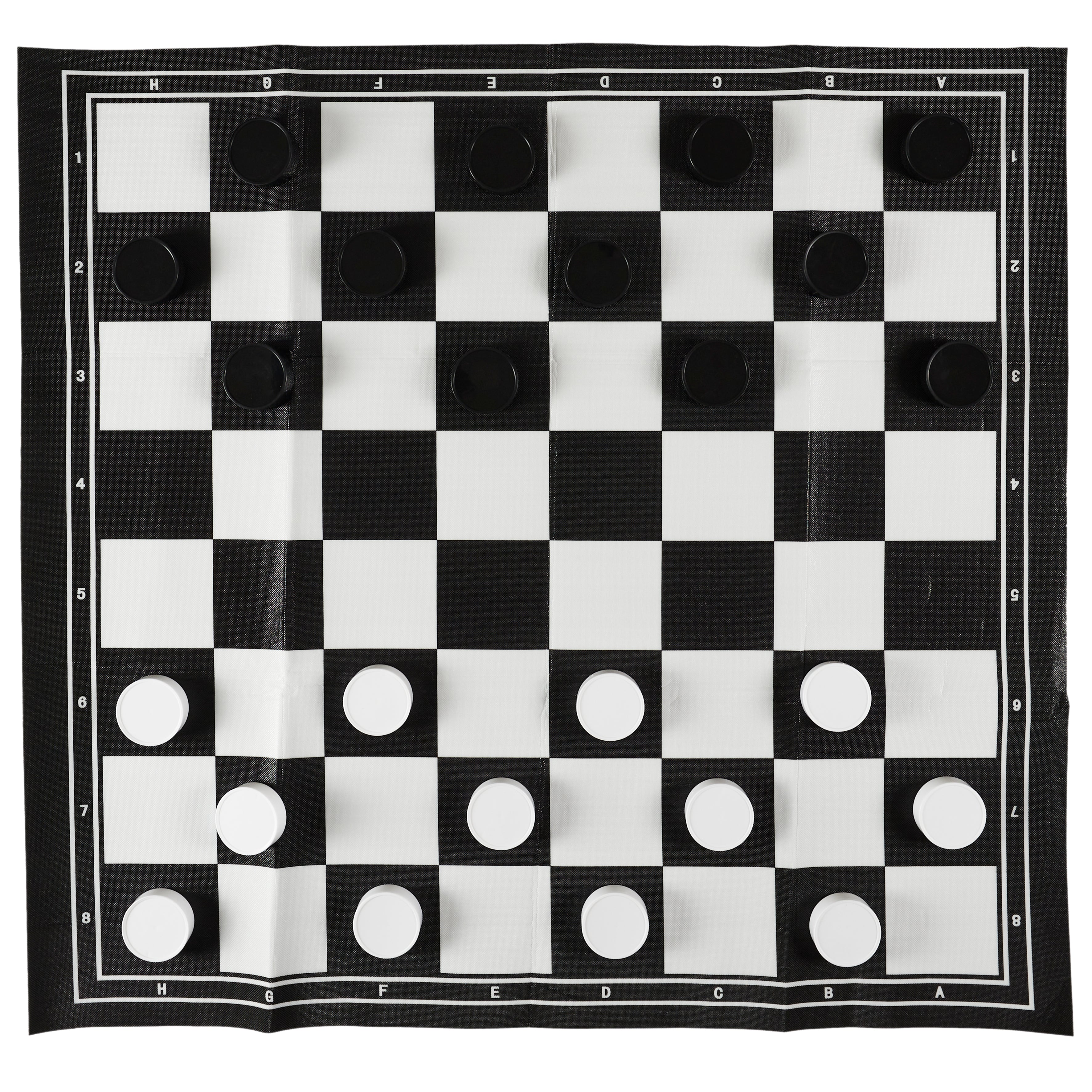 JEU 2 EN 1 ECHECS ET DAMES EXTERIEUR