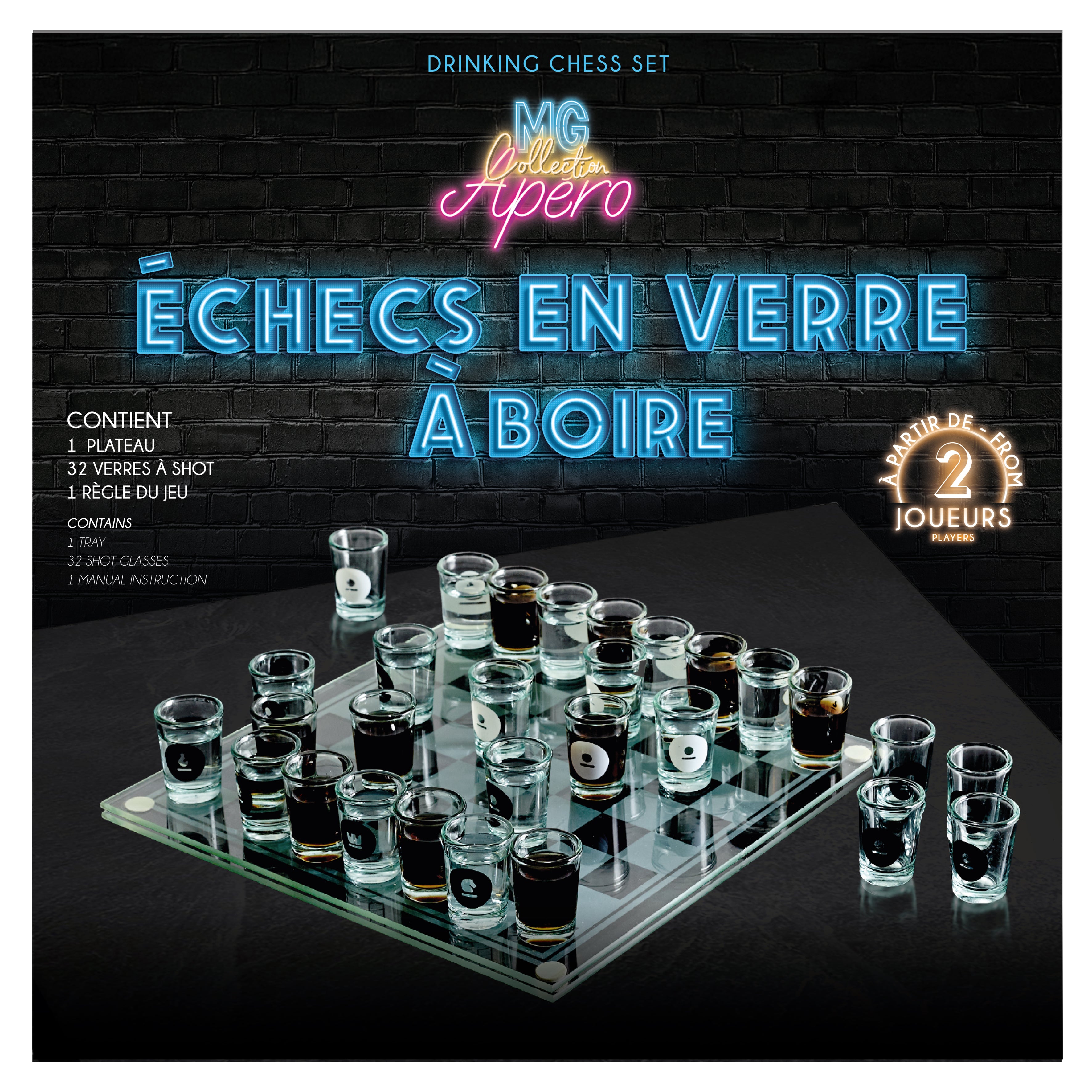 JEU D ECHECS A BOIRE EN VERRE